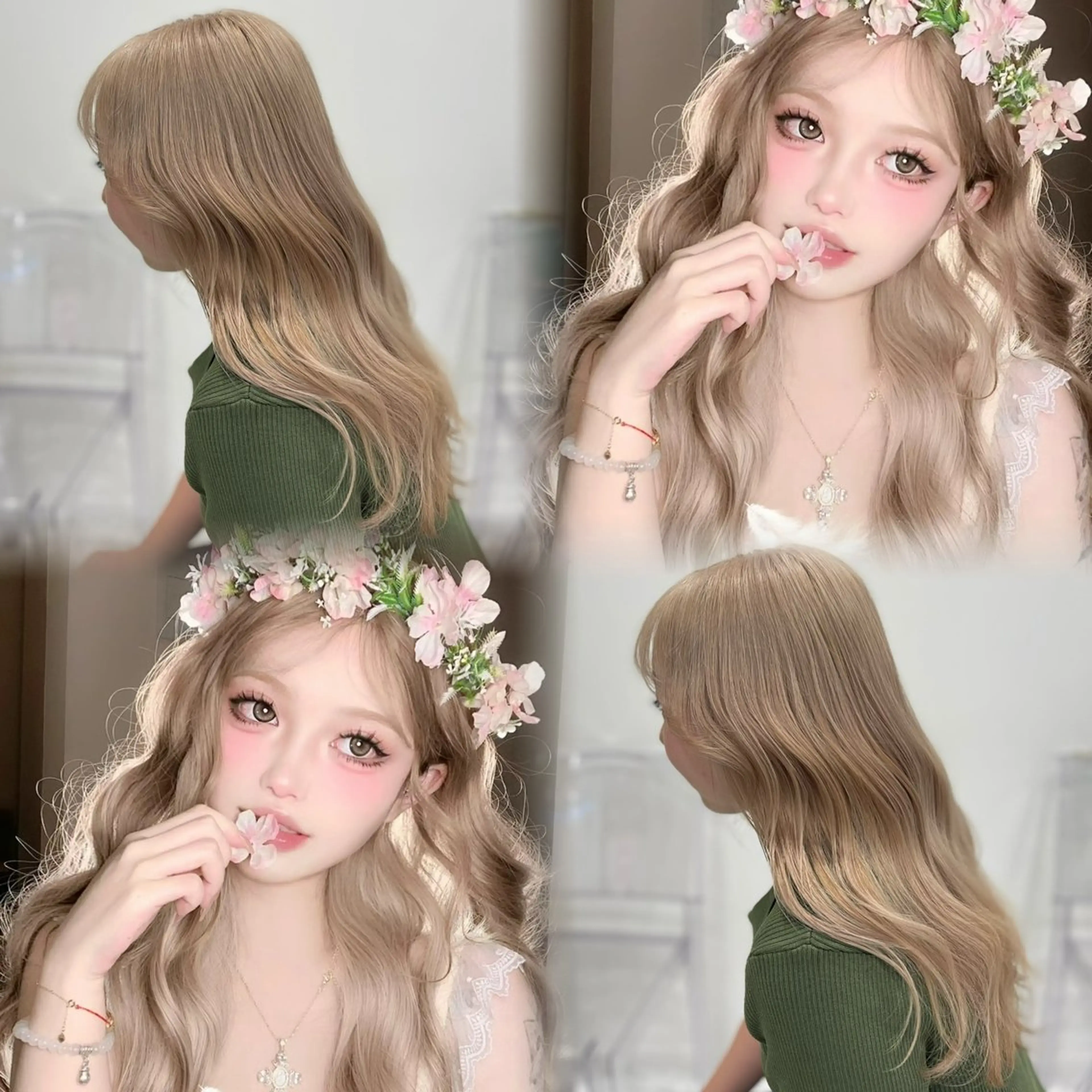 ロング カラー ハイトーン/ダブルカ ラー/RINKA🎀のヘアスタイル