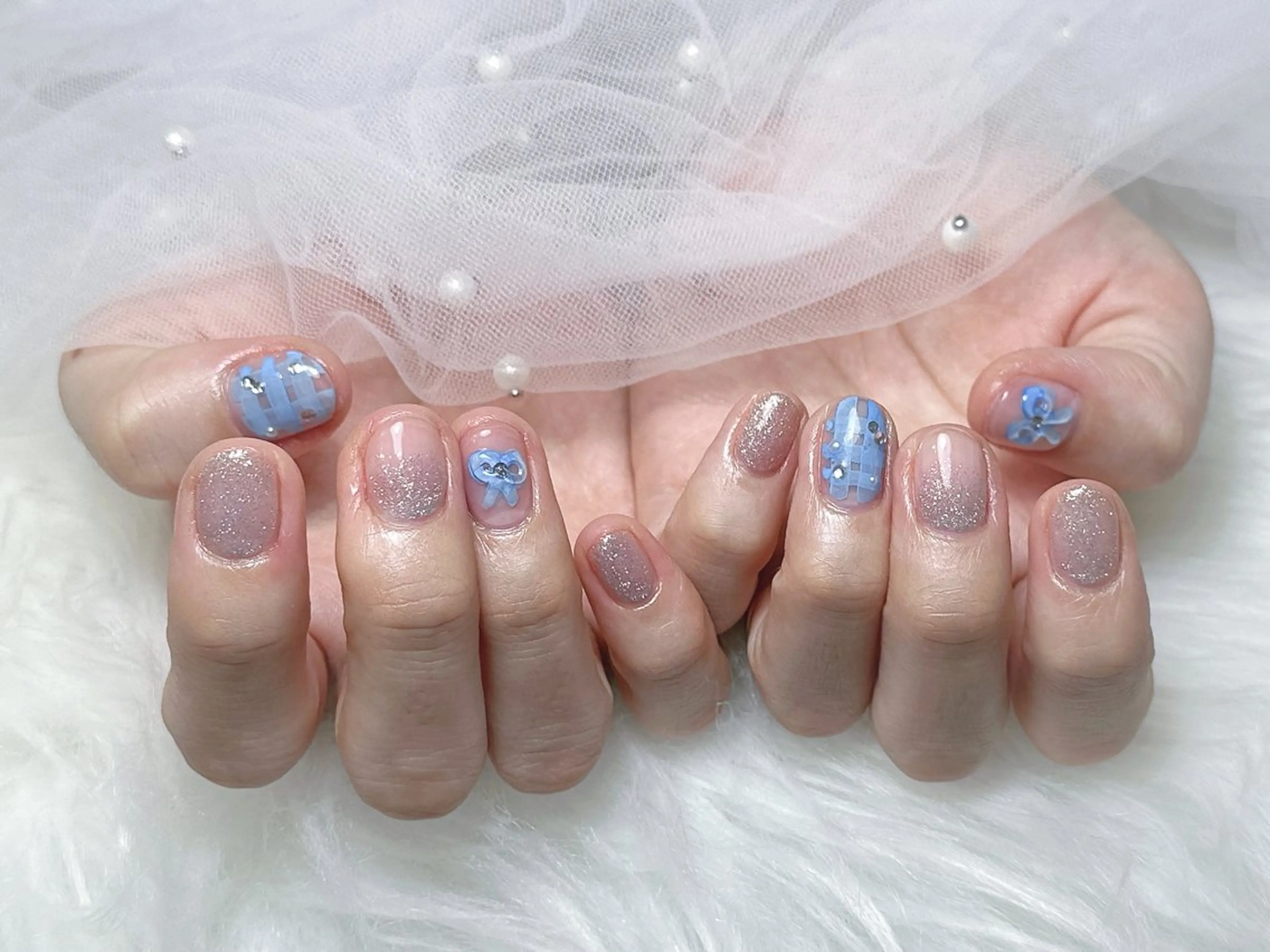 ネイル クリアネイル ハンドネイル 【Eclat ｴｸﾗ】nail＆beauty所属・Eclat〔ｴｸﾗ〕 MOEKA𝜗𝜚*のネイルデザイン