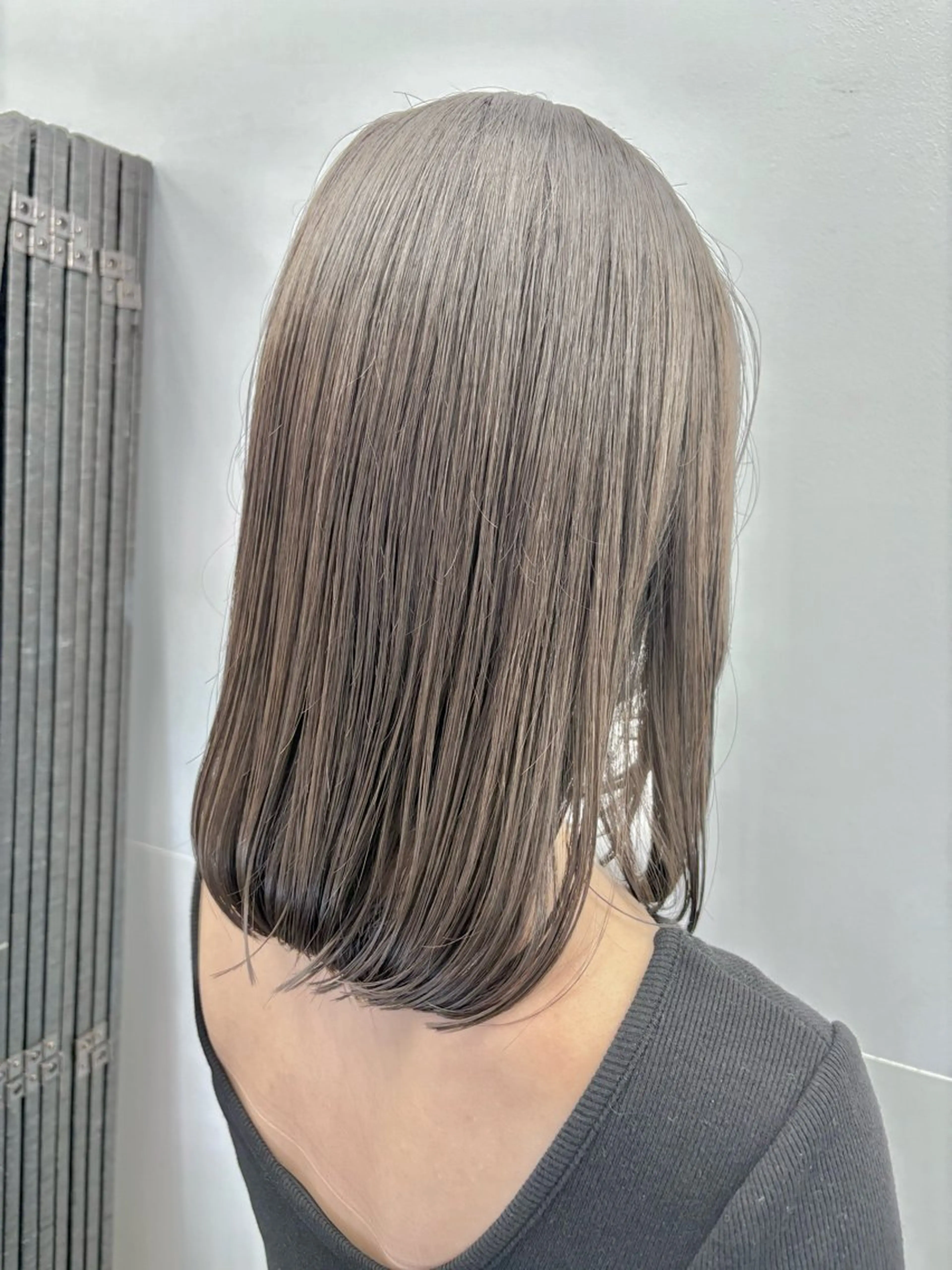 ミディアム カット ヘアカラー トリートメント ダブルカラー🦖 /髪質改善⚡️しおりのヘアスタイル