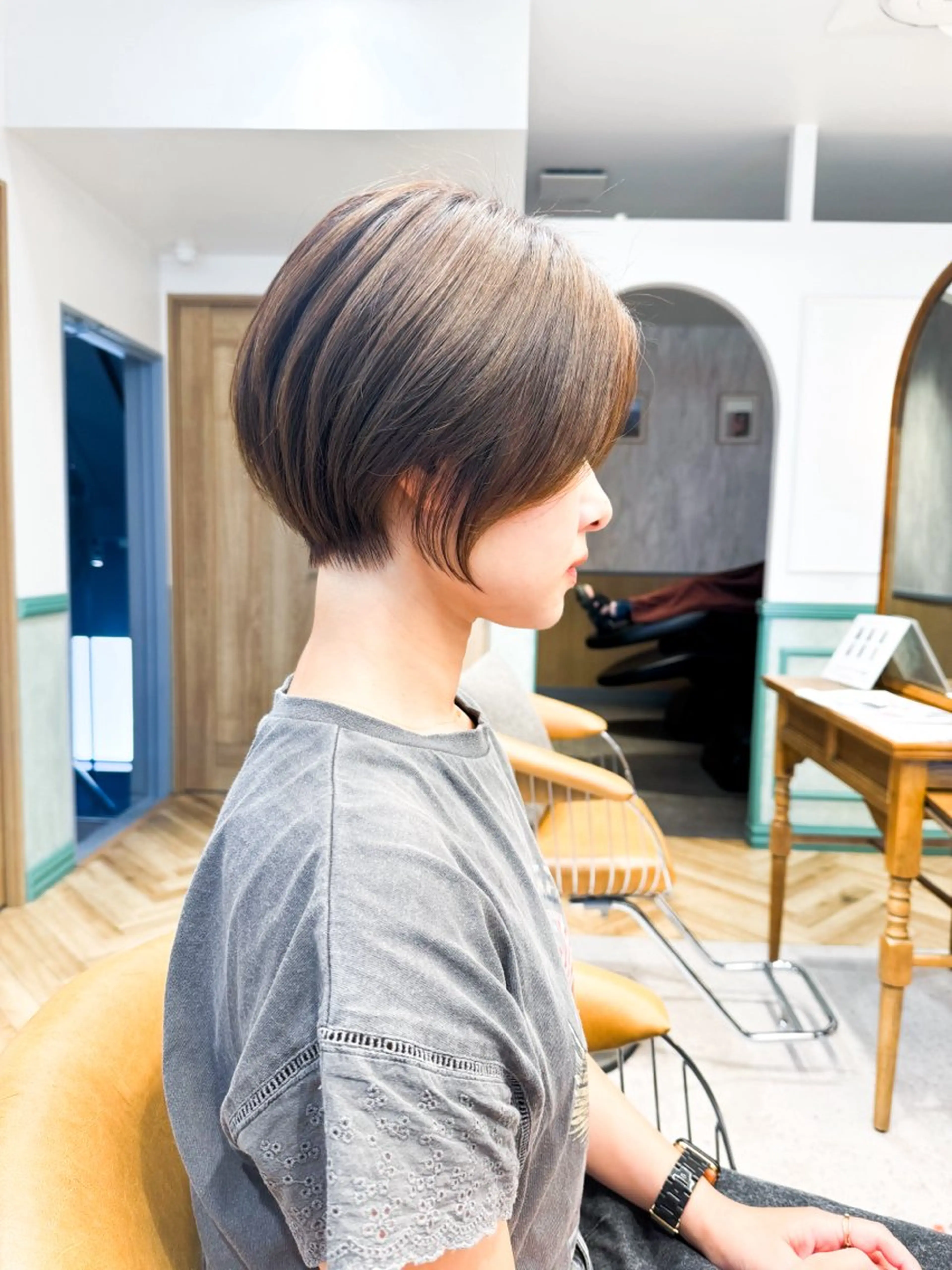 ショート カラー カット ヘアカラー トリートメント ヘアセット カットが得意 🫧ショートボブ🫧のヘアスタイル