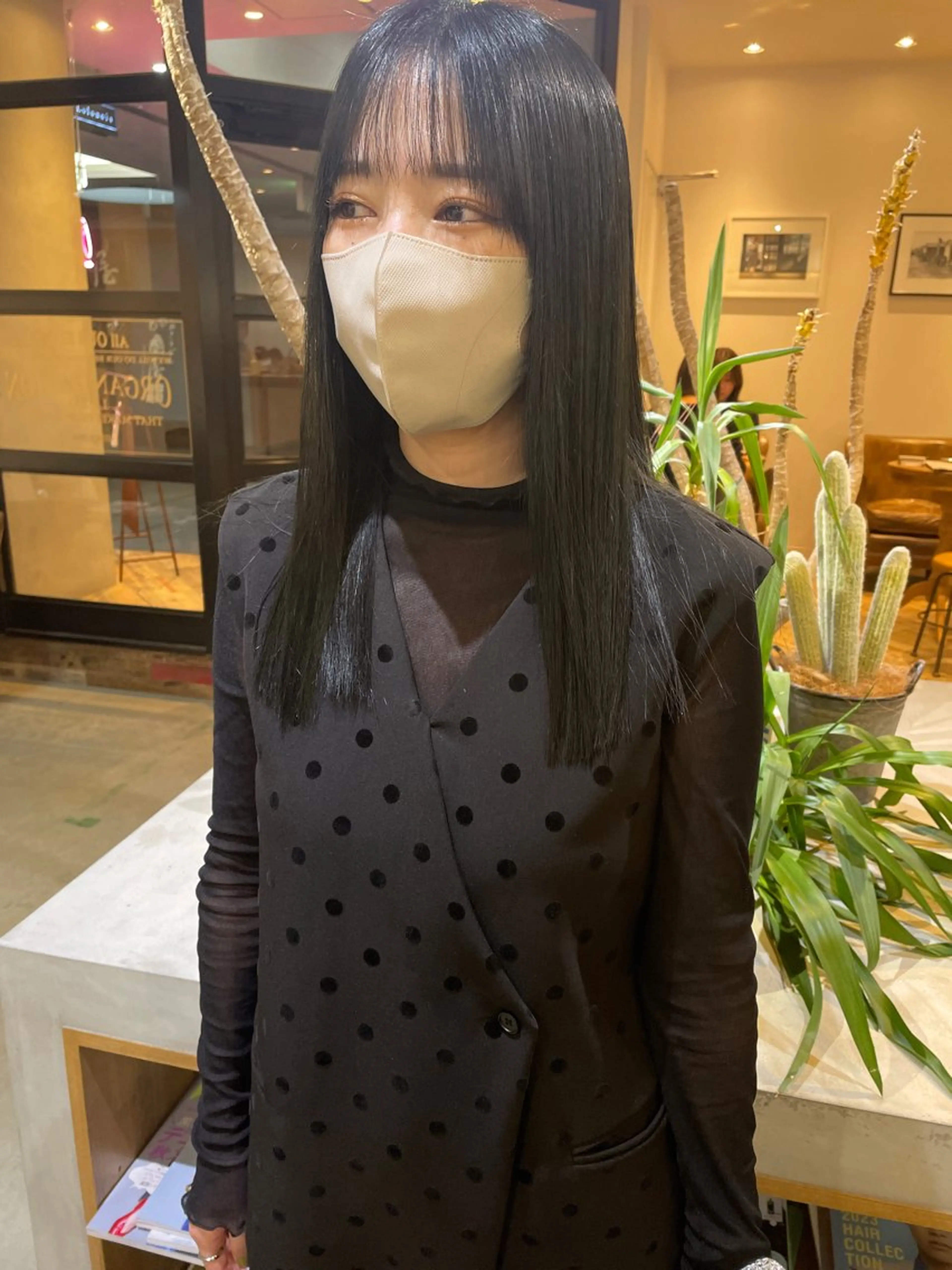 セミロング 透明感ニュアンス 柔らかstyle🤍のヘアスタイル