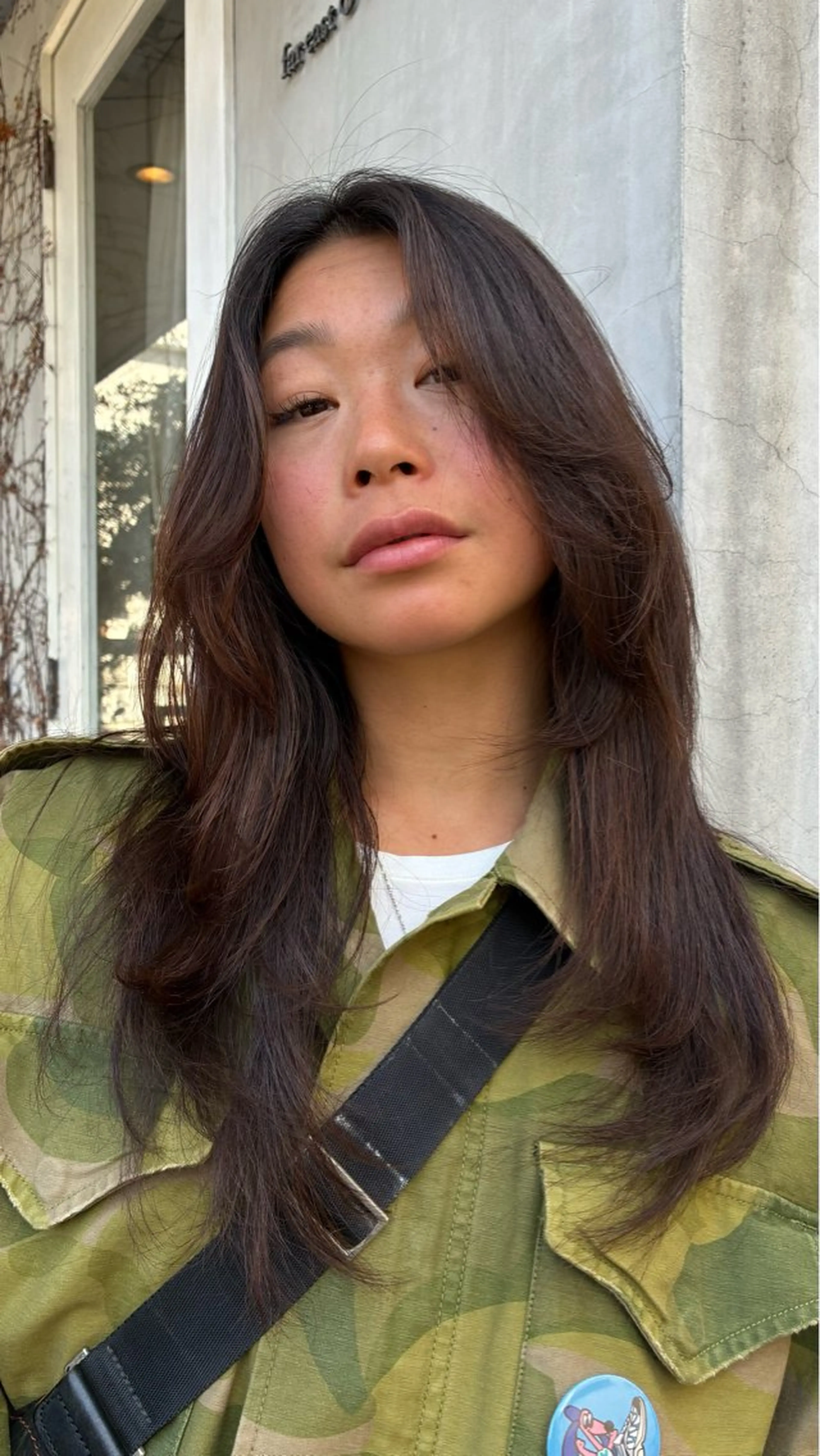 ロング カット 坂入 美帆のヘアスタイル