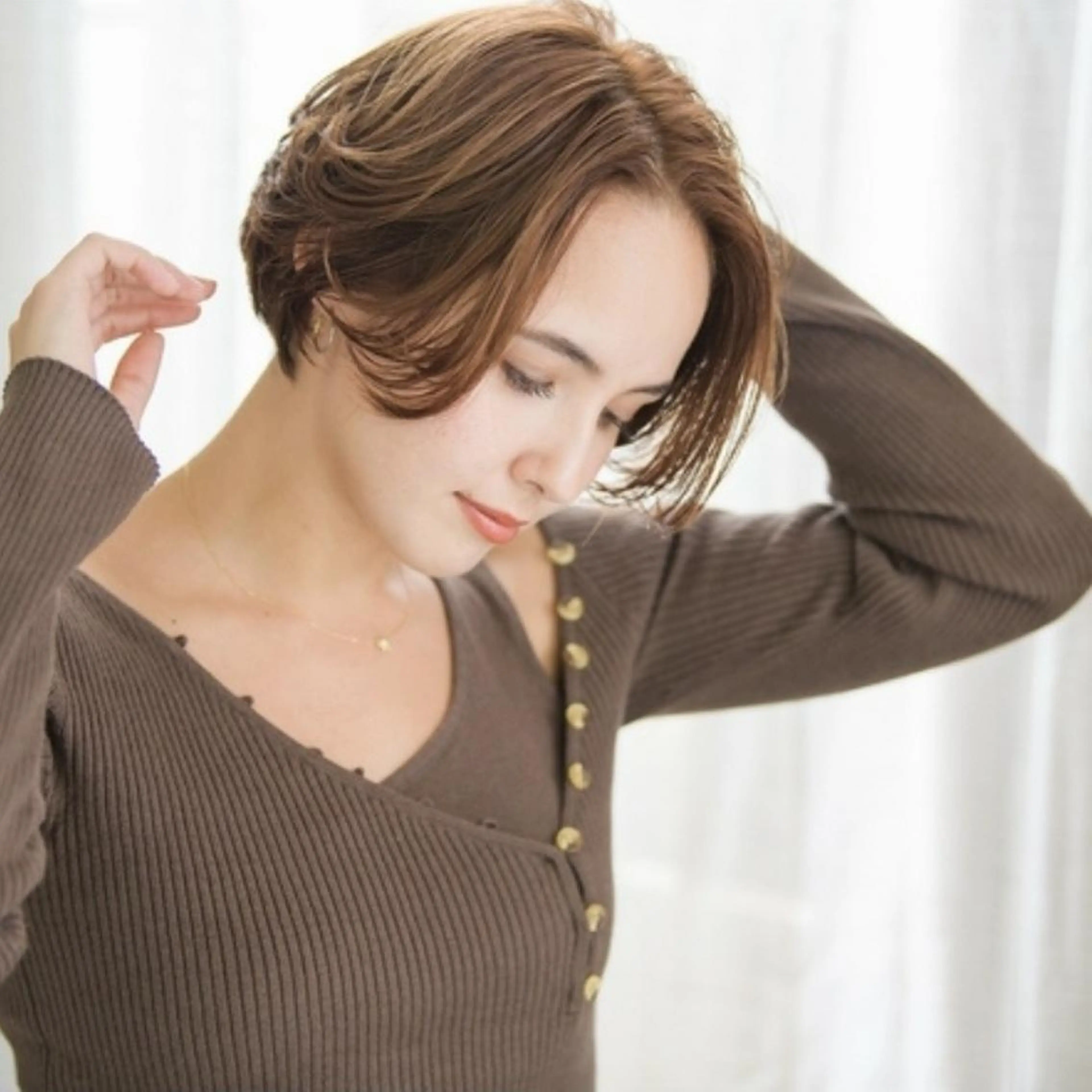 ショート はらだ ともこ☺︎のヘアスタイル