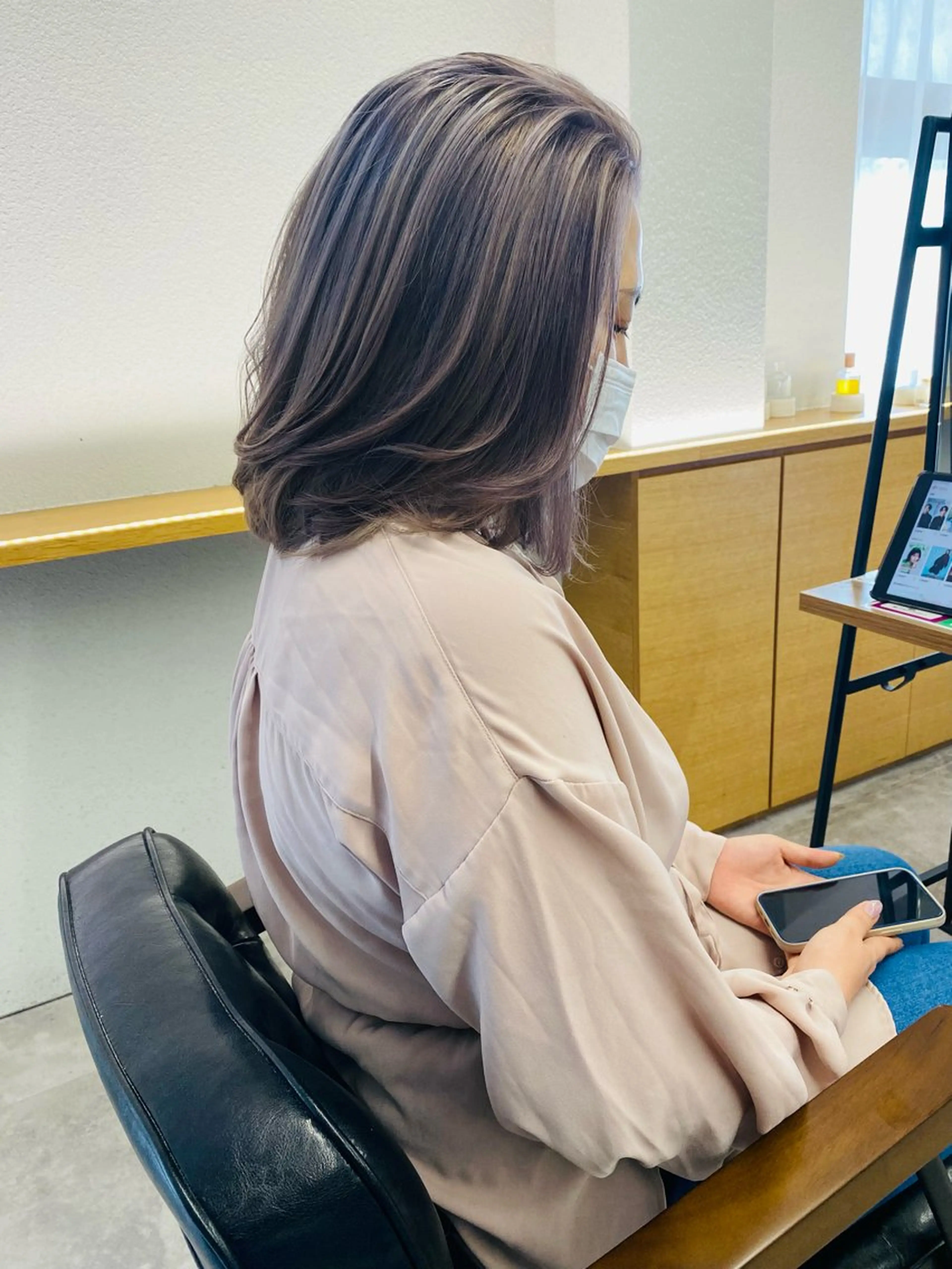 ミディアム カラー 透明感カラー ダブルカラー Emitas.柳通り店所属・山﨑 大暉【ダブルカラー】のヘアスタイル