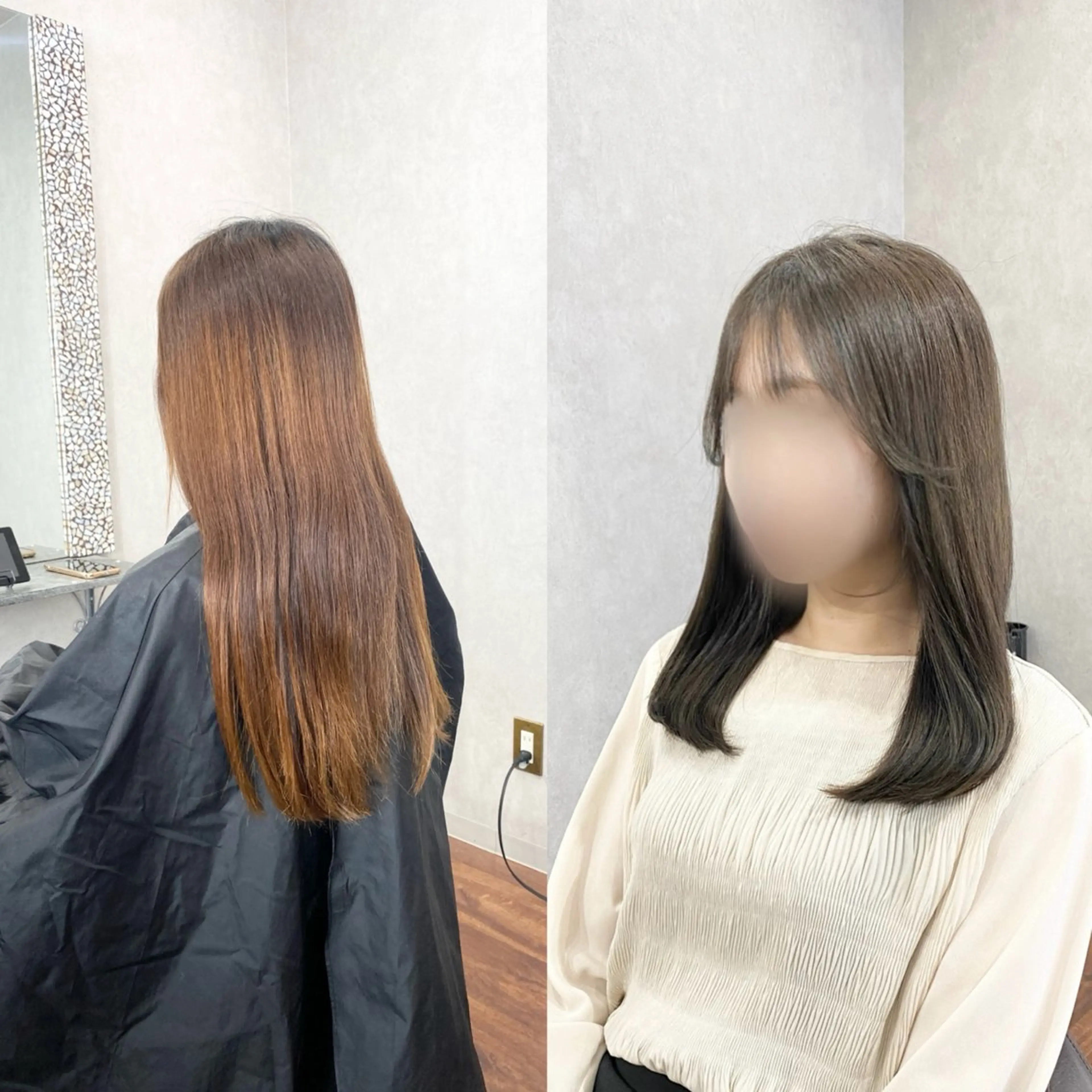 セミロング カット ヘアカラー トリートメント _White所属・ＳＨＩ ＺＵのヘアスタイル