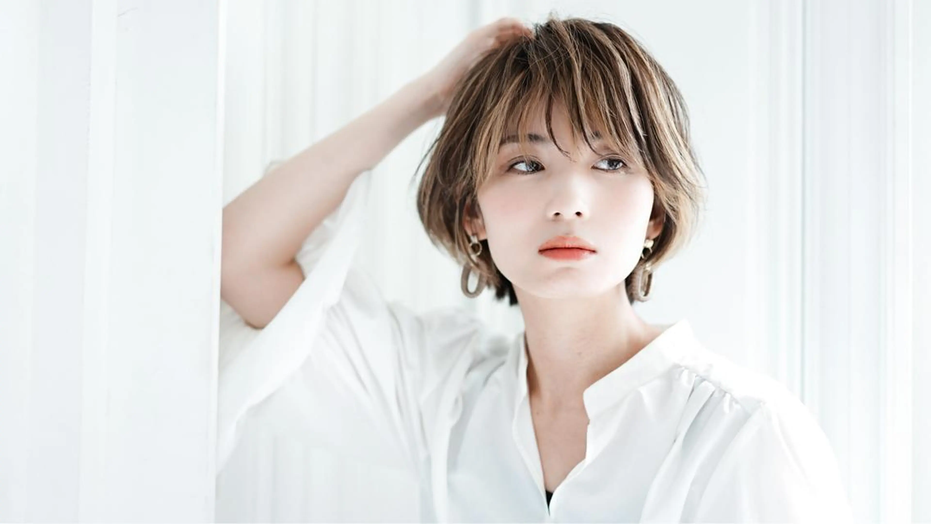 カット＋ポイントハイライトカラー＋モイスチャートリートメントの写真