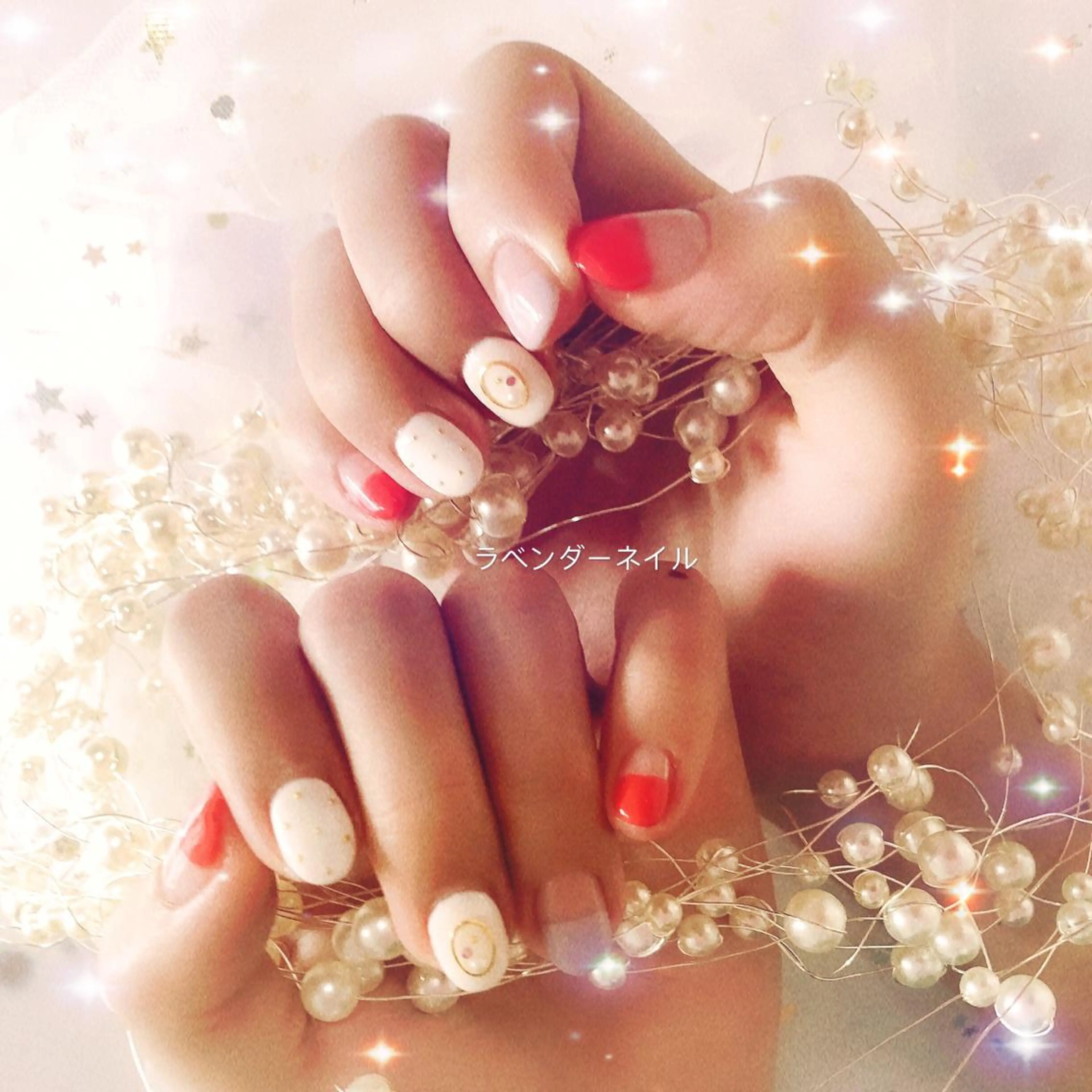 ネイル ラベンダー💖日暮里 ルル💖ネイルのネイルデザイン