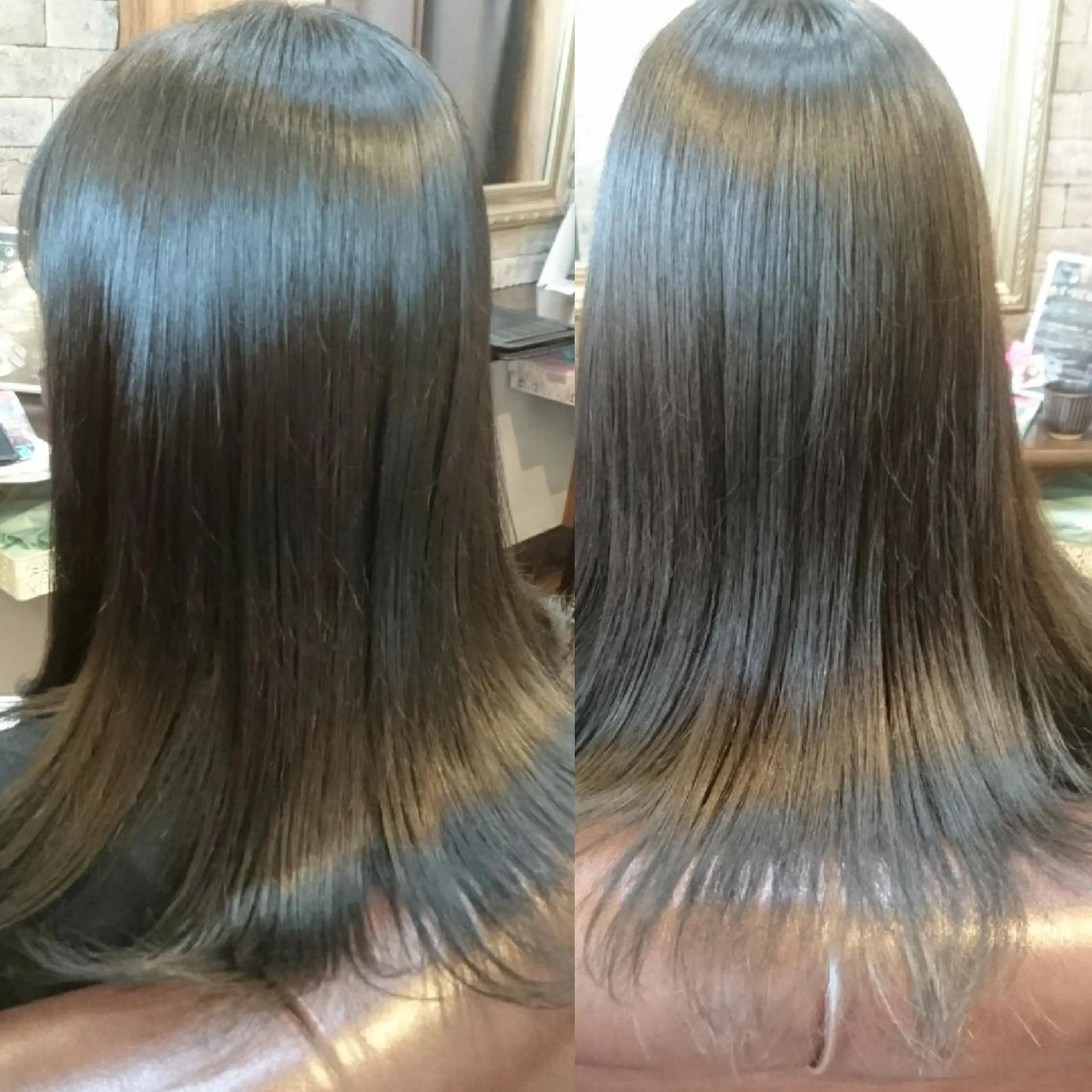 ミディアム カラー ヘアカラー ヘッドスパ 美髪 カラーリストのヘアスタイル