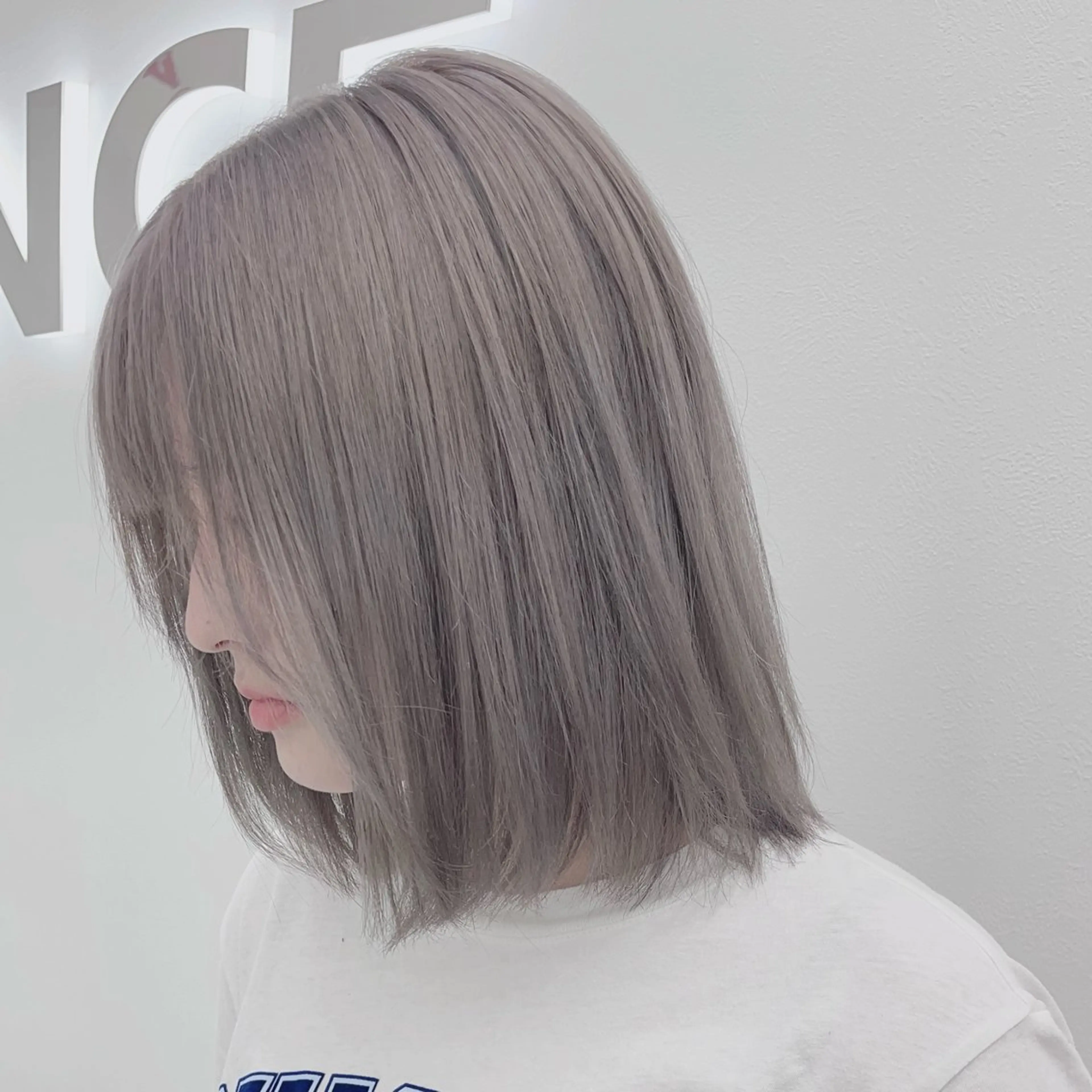 ミディアム カラー ヘアアレンジ カット ヘアカラー トリートメント ヘッドスパ ヘアセット ‎🤍韓国ボブ/ 縮毛矯正🪽‪ひかりのヘアスタイル