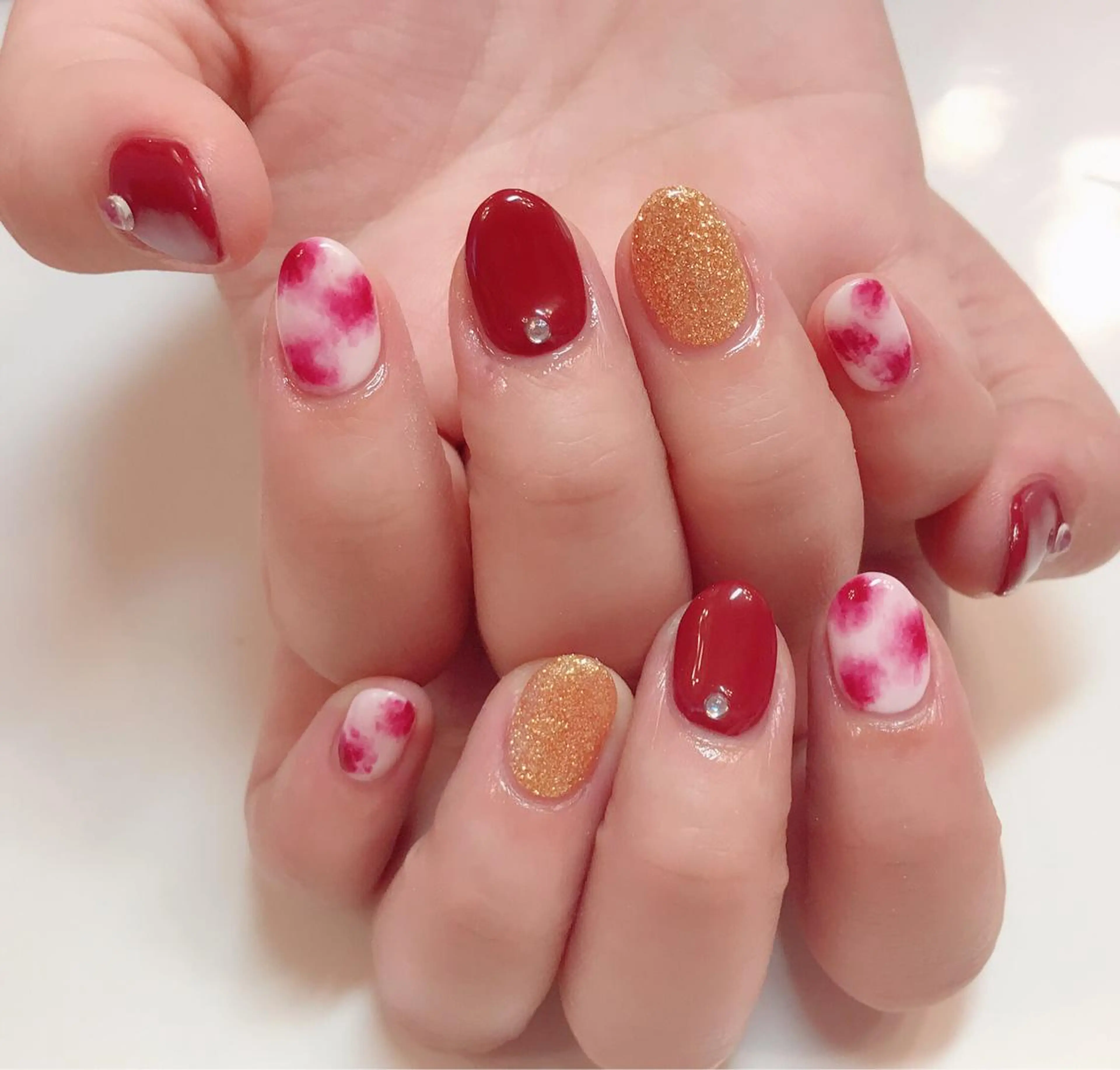 カラー ネイル Q Free nailsのネイルデザイン