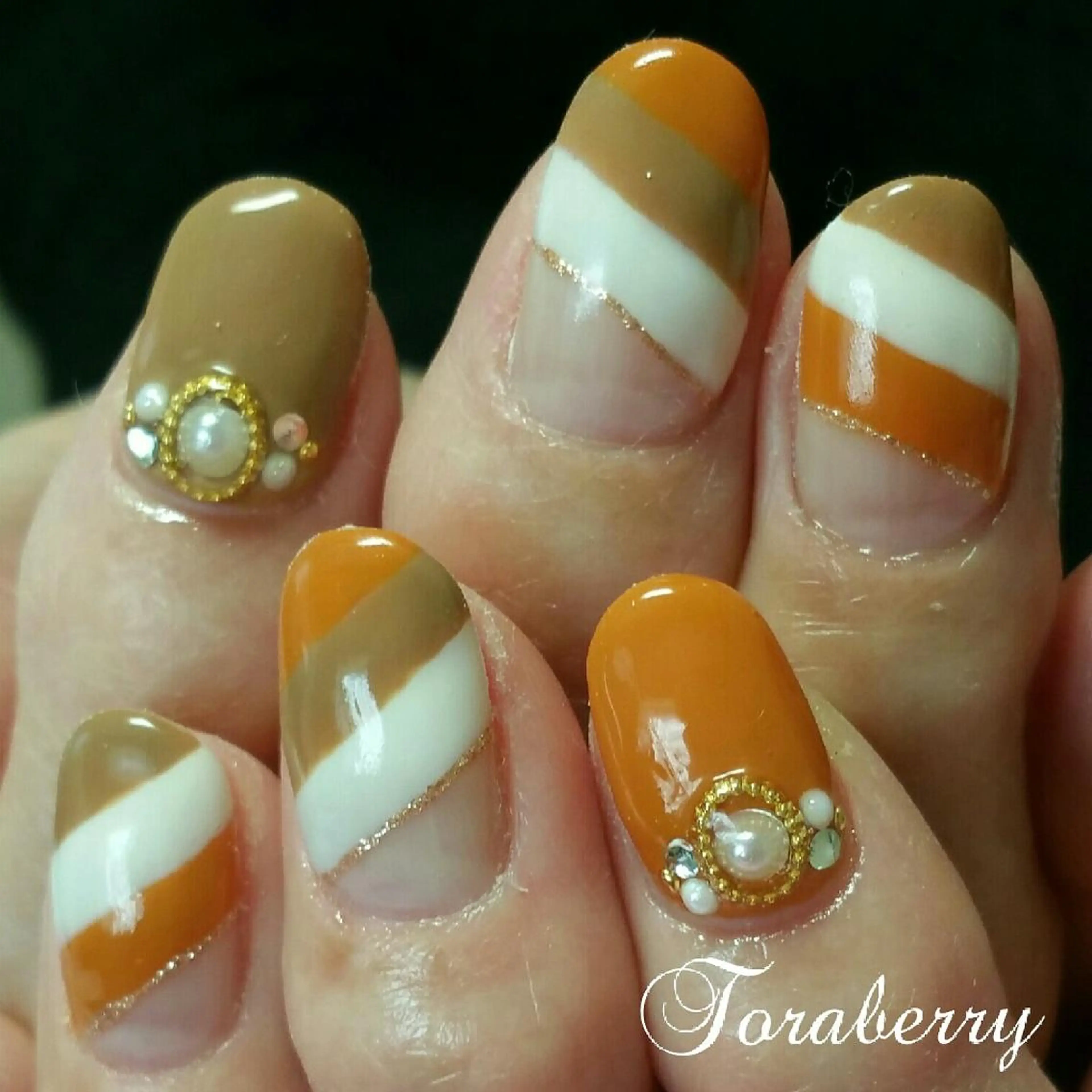 ネイル ボーダー ネイリスト なつみのネイルデザイン