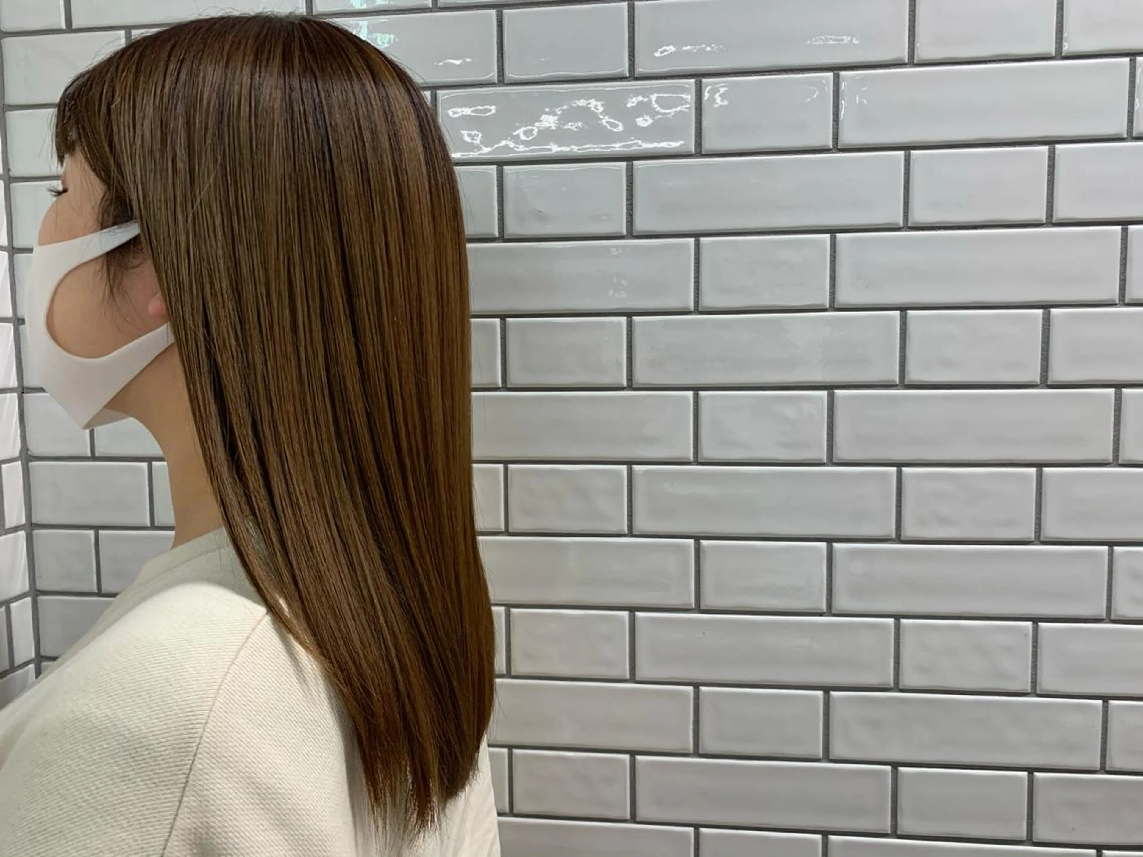 セミロング カラー 💎艶髪💎縮毛矯正 /髪質改善/ひかるのヘアスタイル