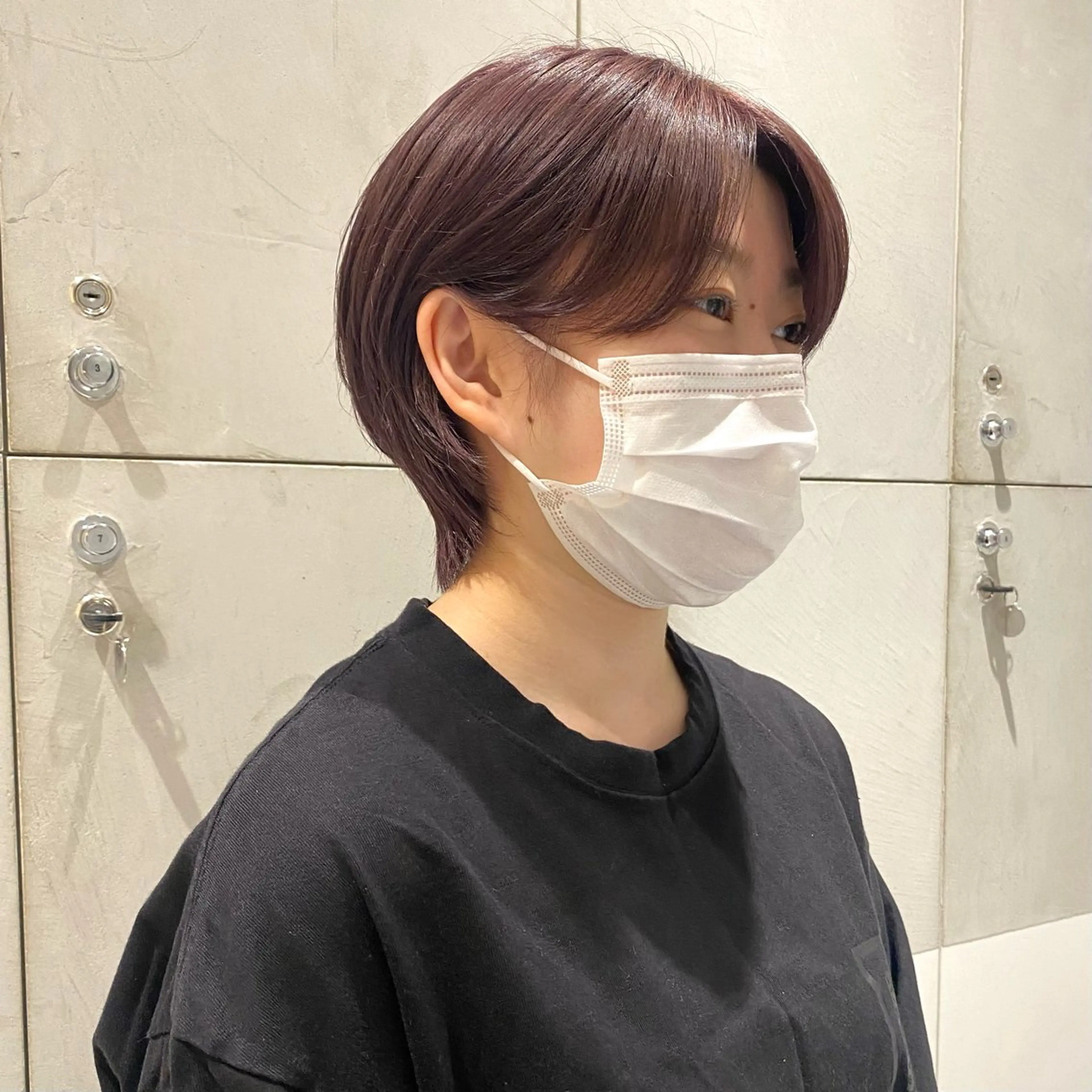 ショート カラー 艶感/ナチュラル 🩵amiのヘアスタイル