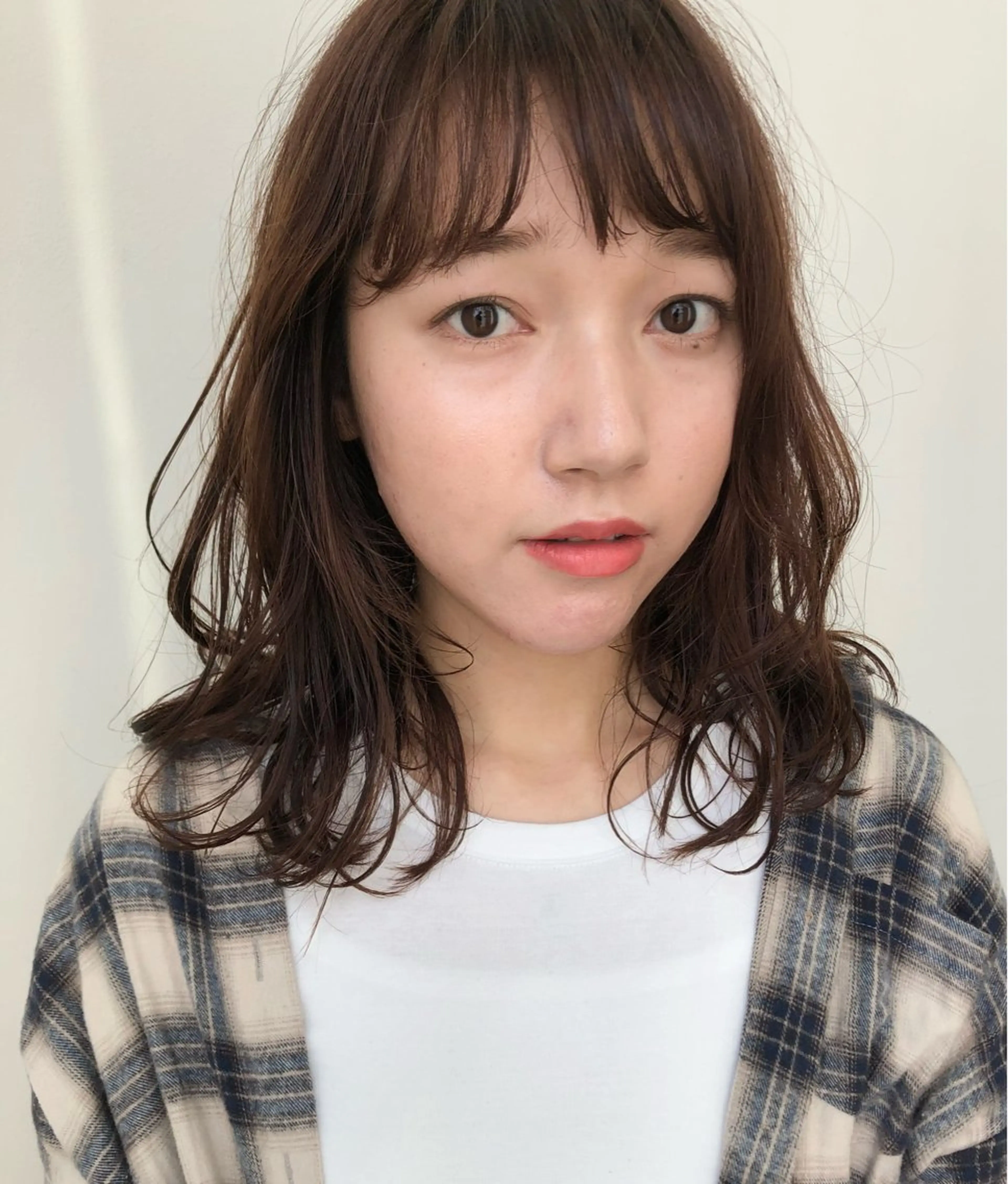 セミロング カラー カット ヘアカラー トリートメント IKU ミニボブ名古屋のヘアスタイル