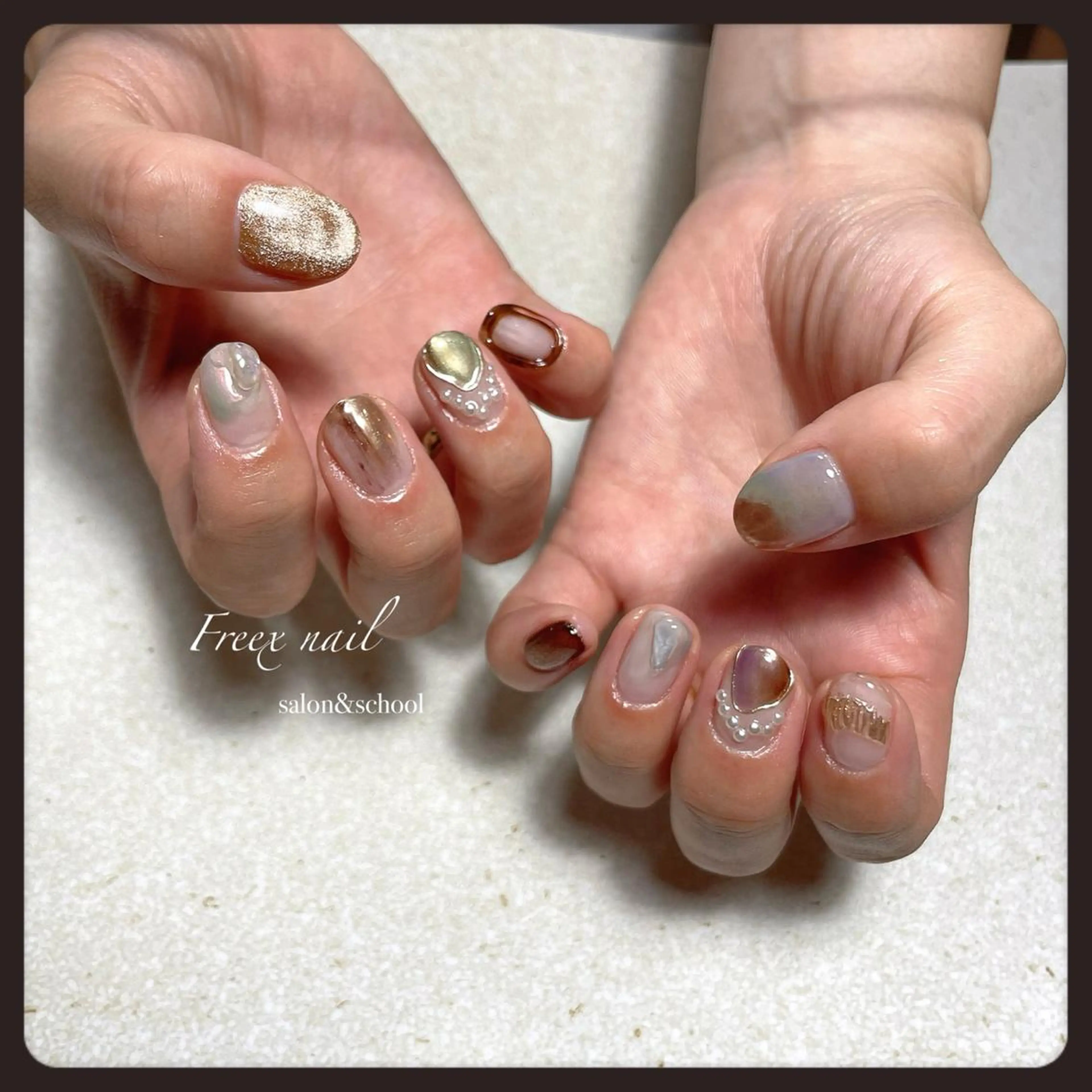 ネイル ニュアンスネイル ハンドネイル フットネイル Freex nail所属・freex nail /ニュアンス/個性派のネイルデザイン