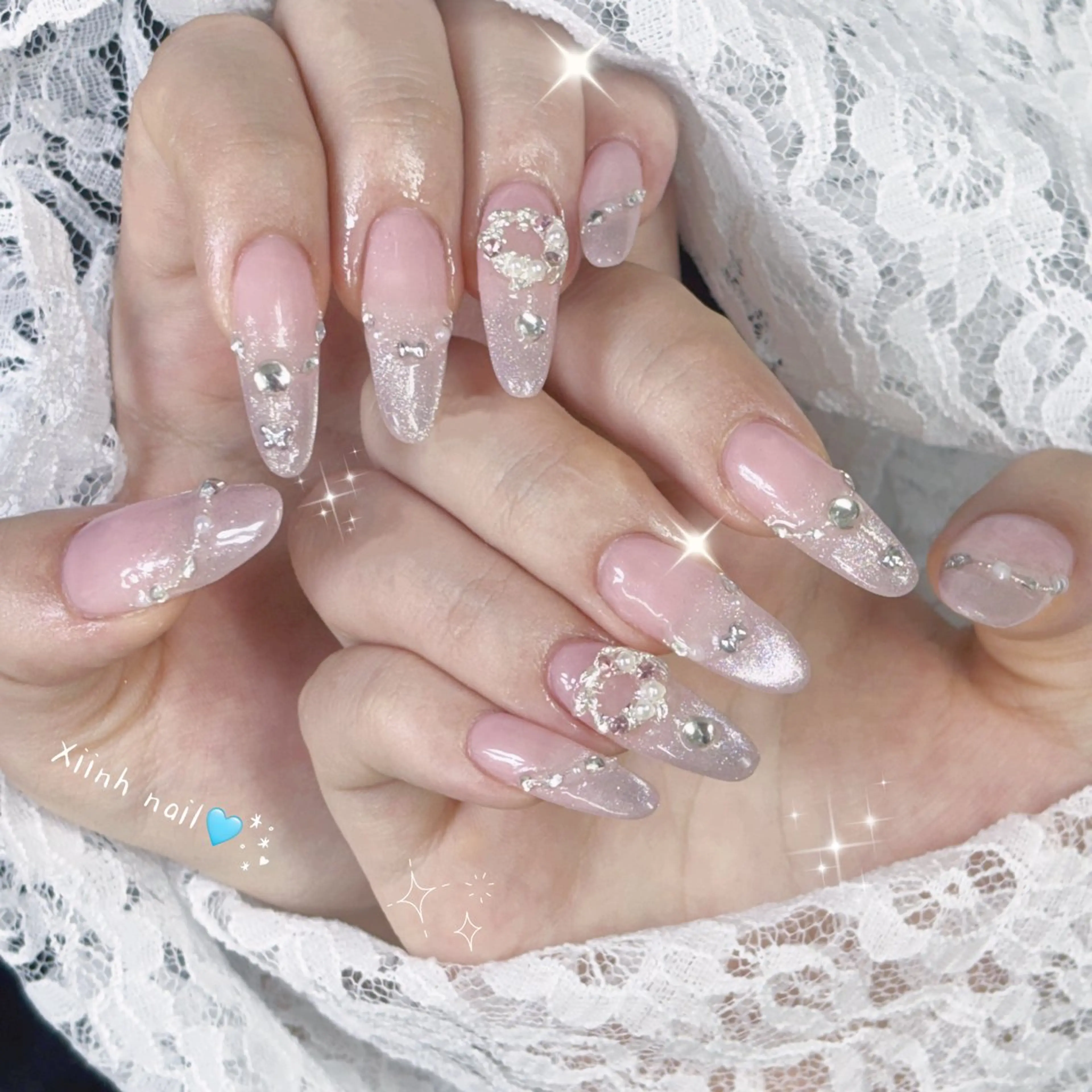 ネイル チークネイル 桜ネイル フットネイル ジェルネイル ハロウィン XIINH NAIL SALONのネイルデザイン
