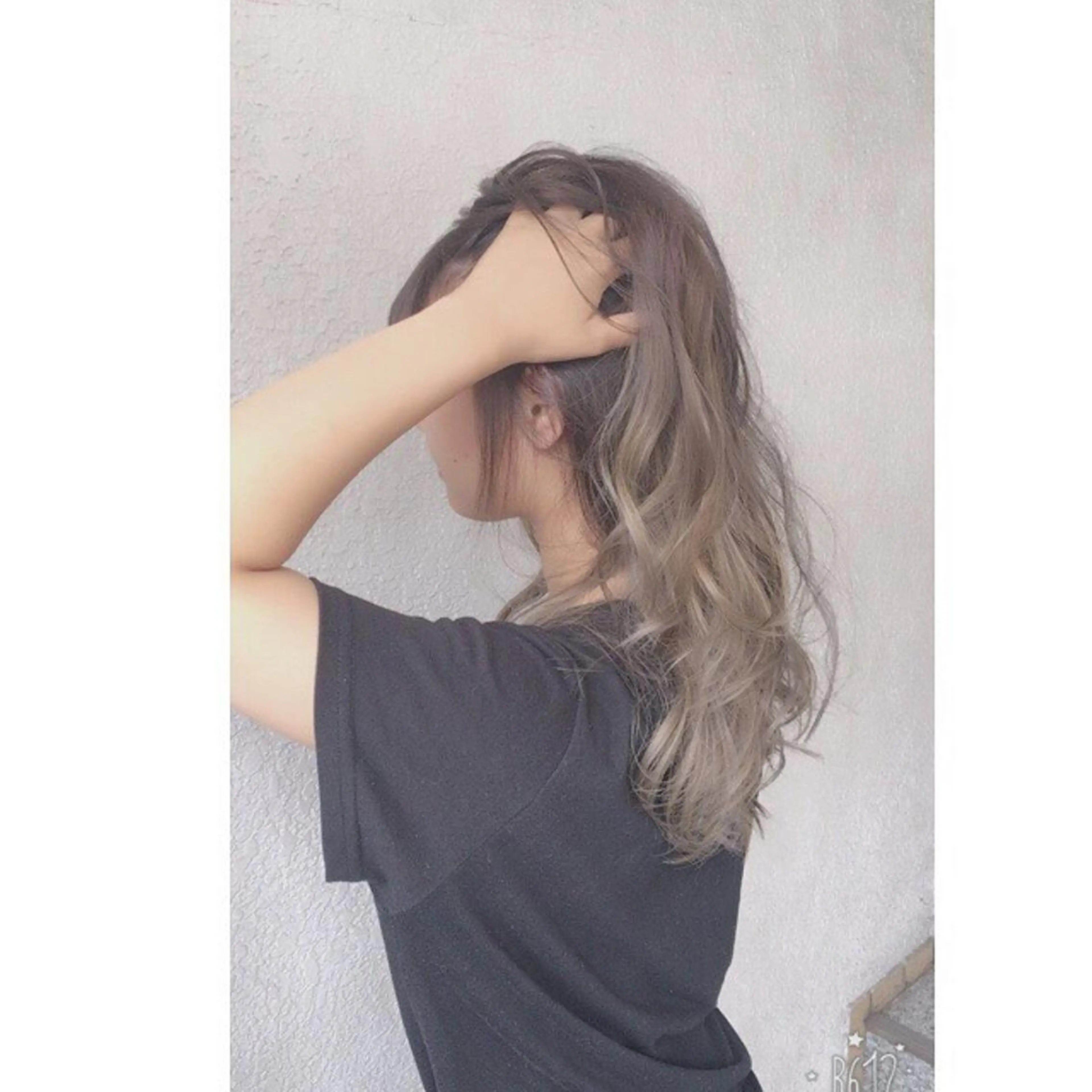 セミロング カラー 透明感カラー 外国人風カラー beauty: beast 大町店のヘアスタイル