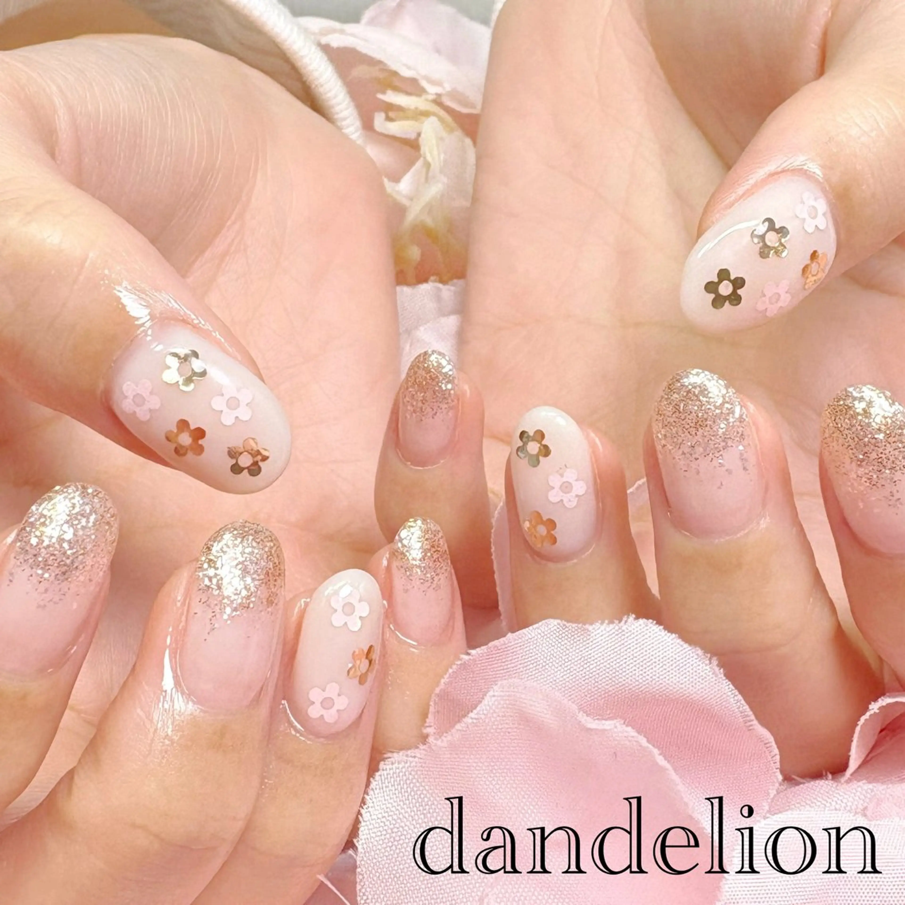 ネイル ハンドネイル ハンドケア dandelion ダンデライオンのネイルデザイン