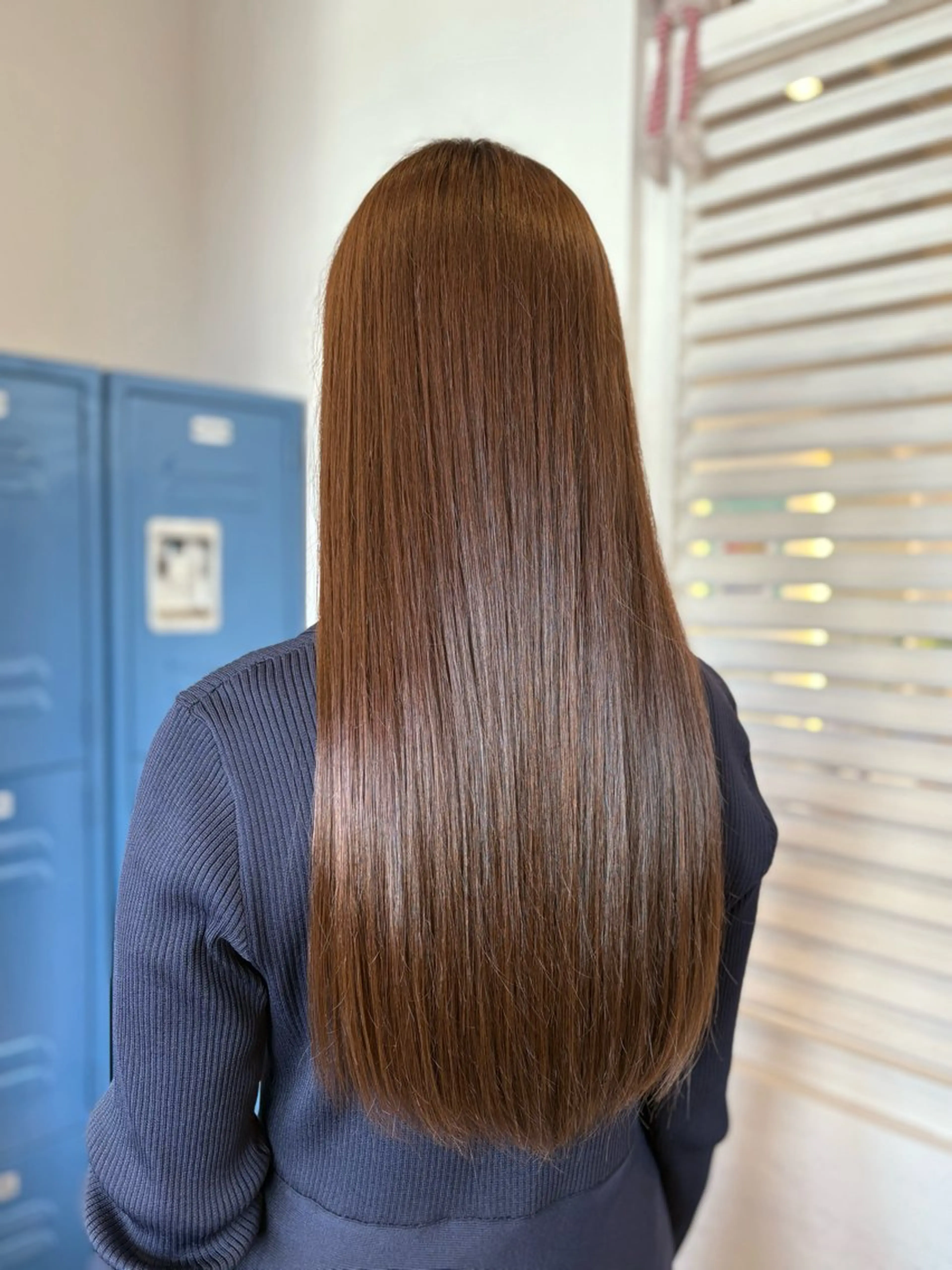 ロング カラー 安部 美里のヘアスタイル