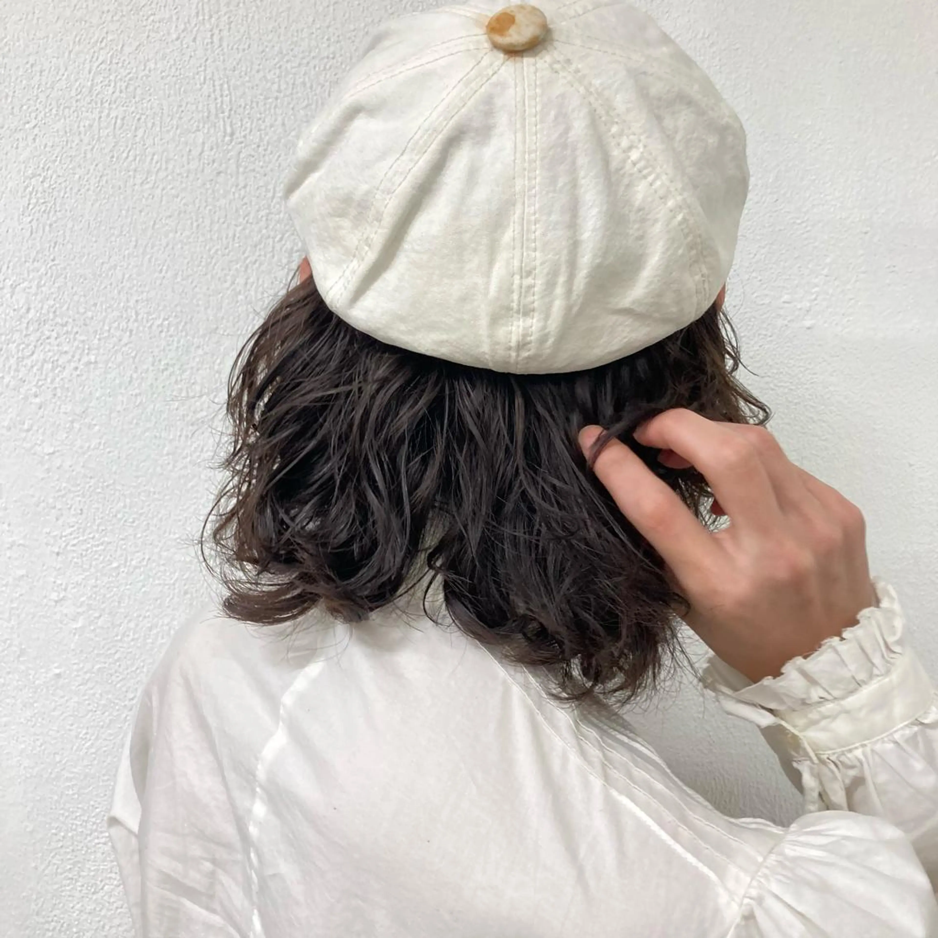 セミロング カラー パーマ メンズ ウルフレイヤー エクステ/kokiのヘアスタイル