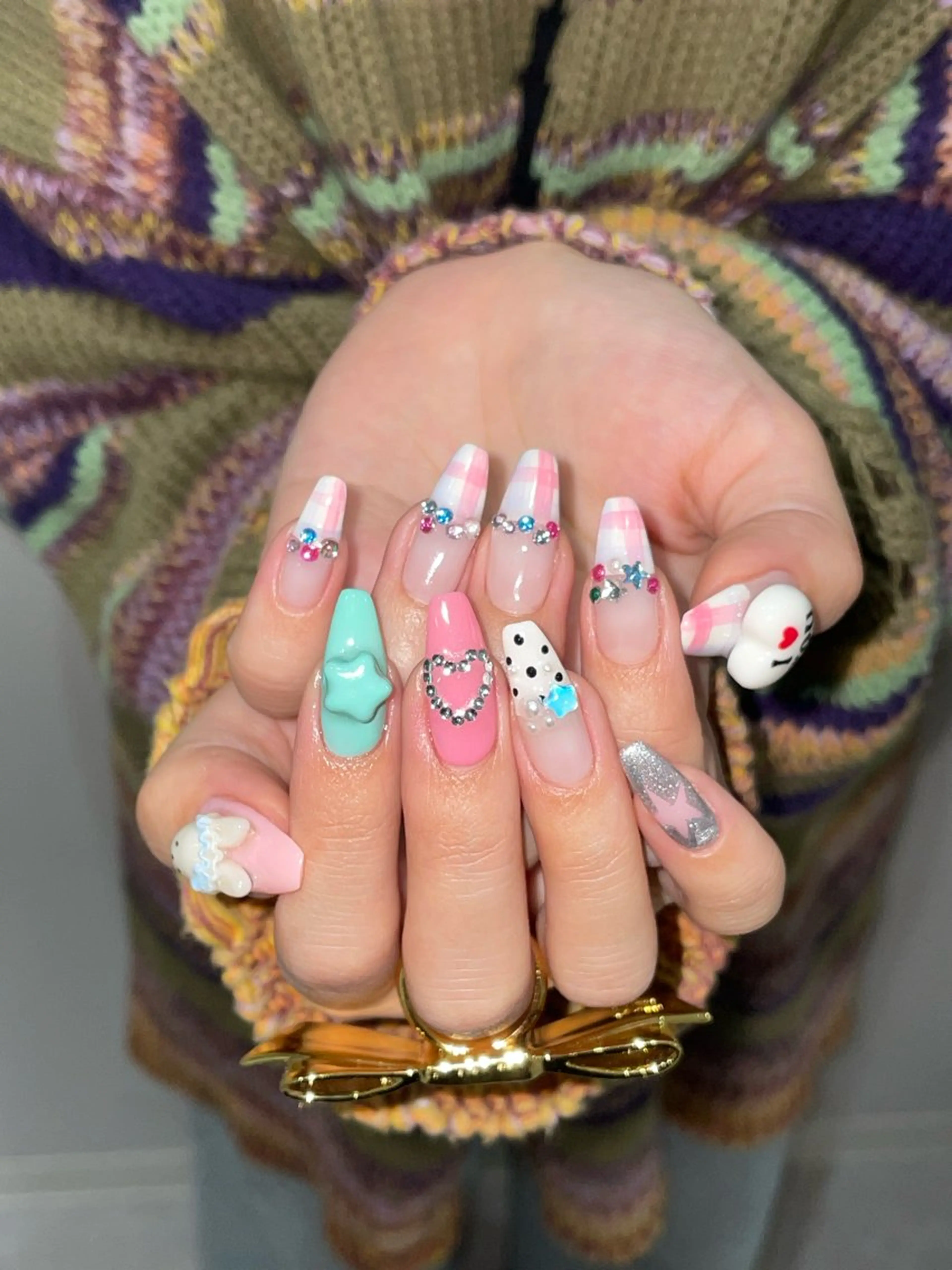 ネイル ハンドネイル GO TODAY 吉祥寺Glint所属・うの 韓国ﾈｲﾙ໒꒱⋆⭒˚のネイルデザイン