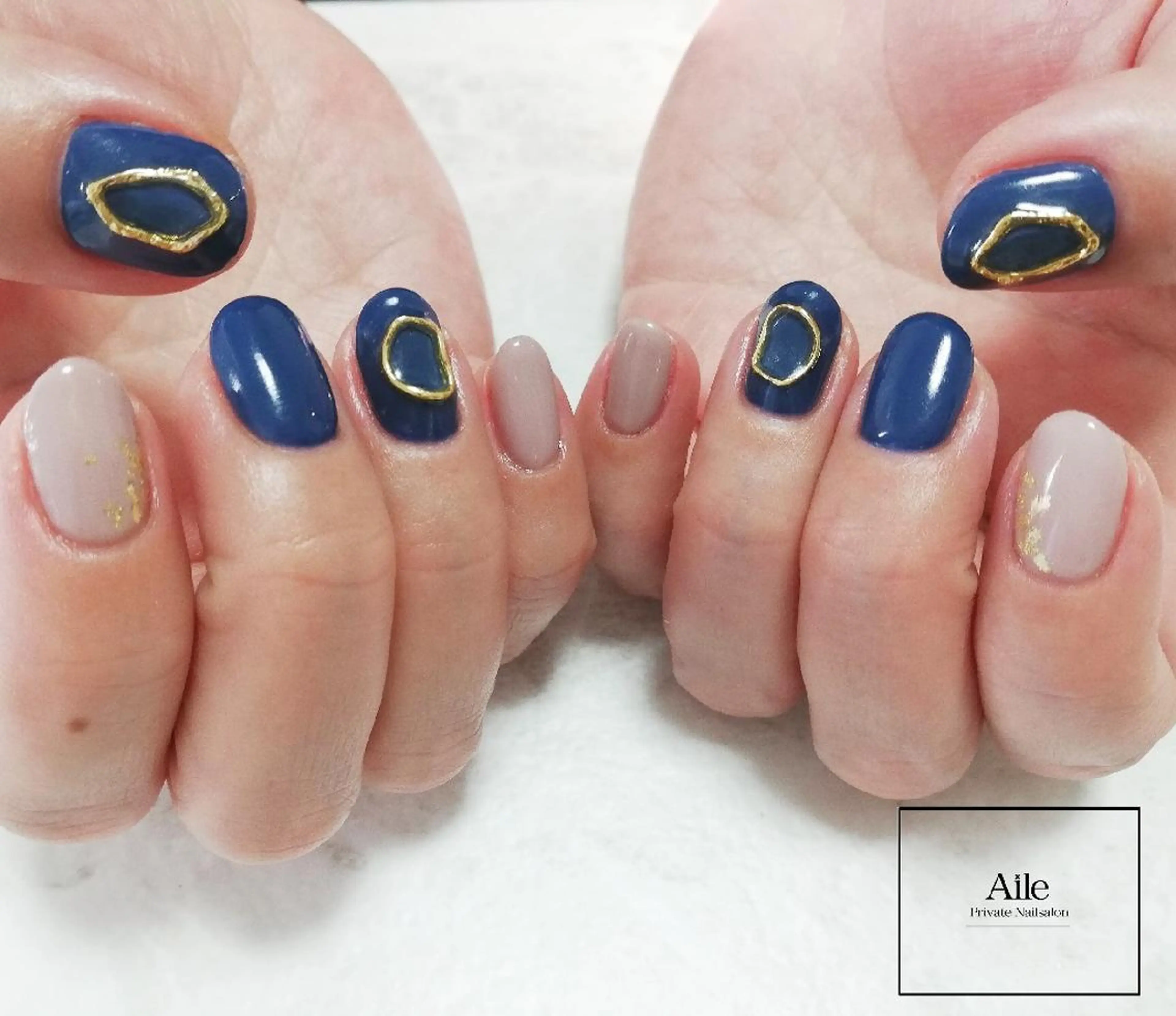 ネイル アートネイル シンプルネイル なが さきのネイルデザイン