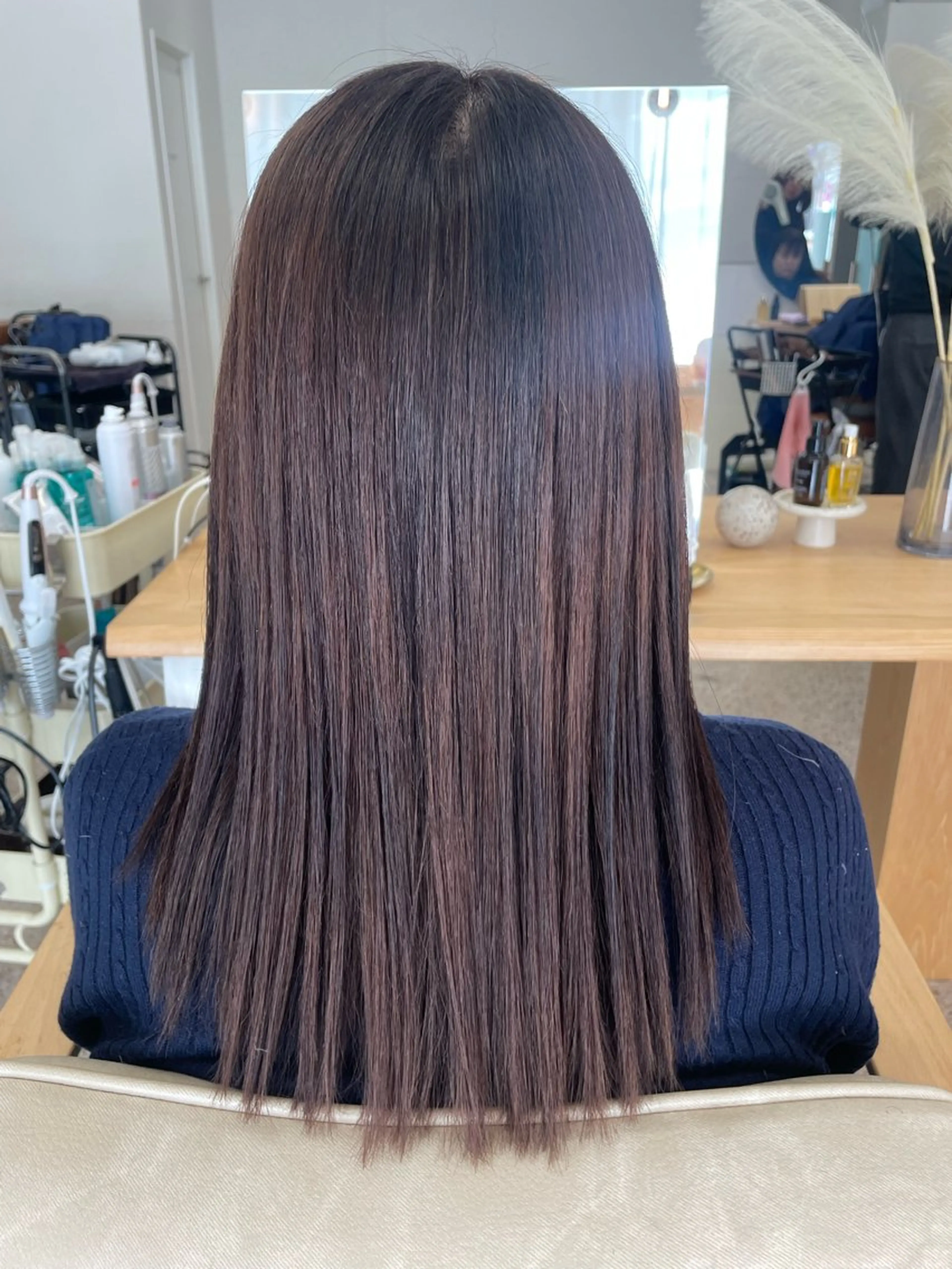 セミロング カット 縮毛矯正 unica by milly 【緑地公園】所属・ユニカバイミリー MISAKI🫧のヘアスタイル