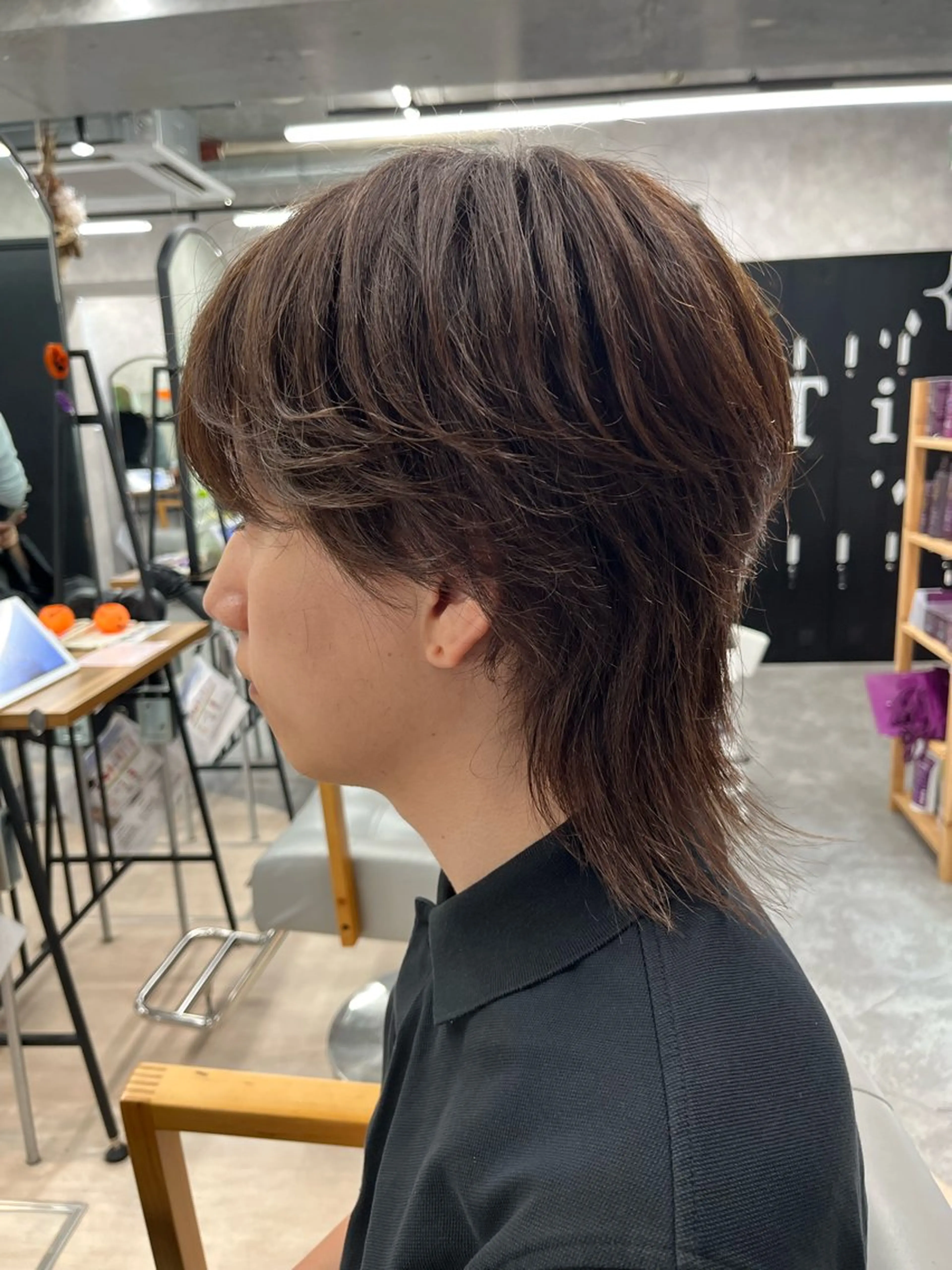 ミディアム メンズ ヘアセット メンズパーマ特化 🔥韓国ヘア職人🔥のヘアスタイル