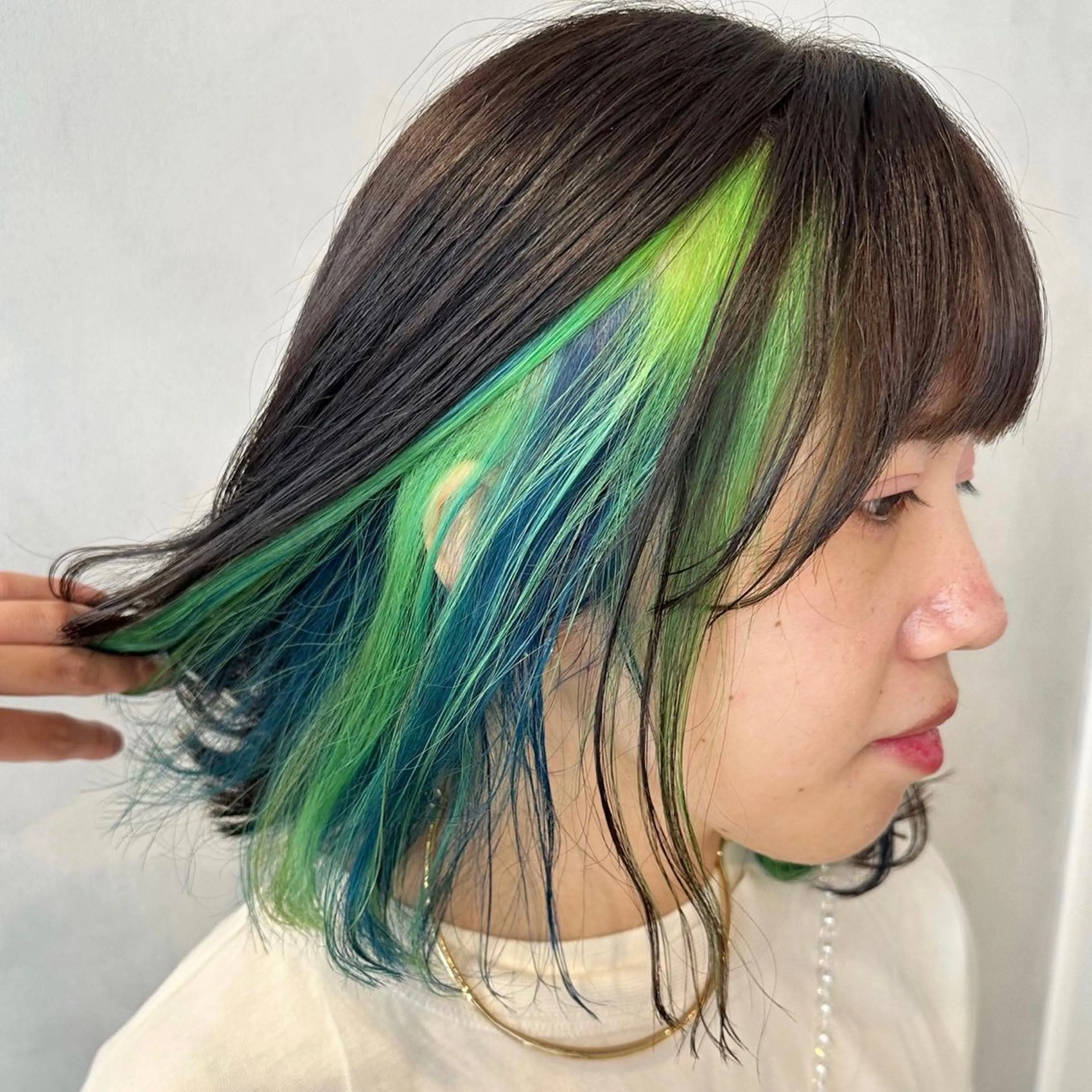 ミディアム カラー カット ヘアカラー トリートメント デザインカラー/パー マ🦖外岡咲希🦖のヘアスタイル