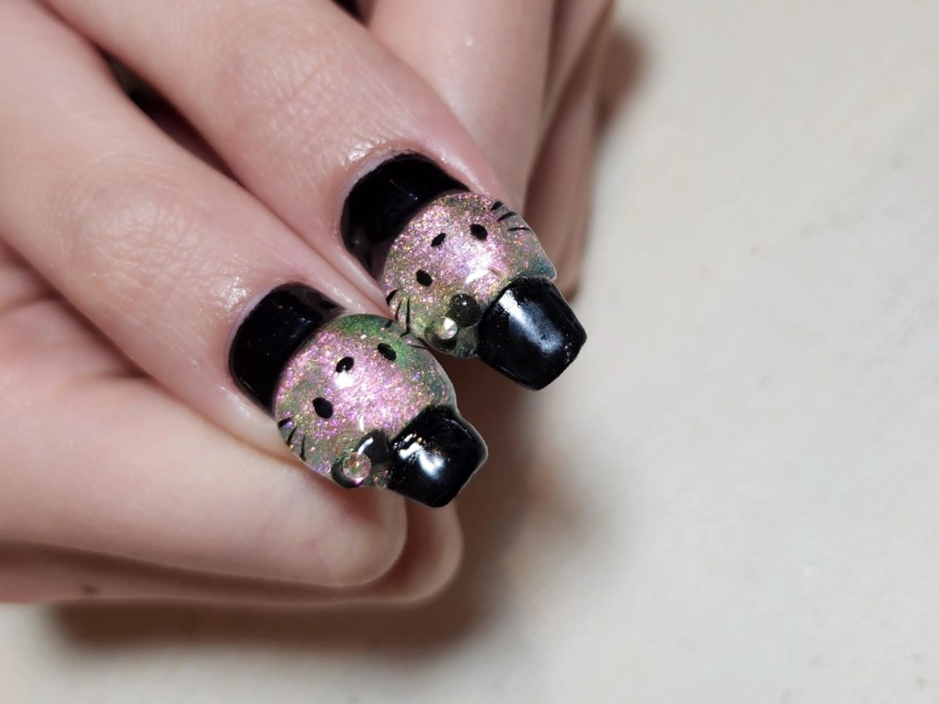 ネイル キラキラネイル 💜bora .のネイルデザイン