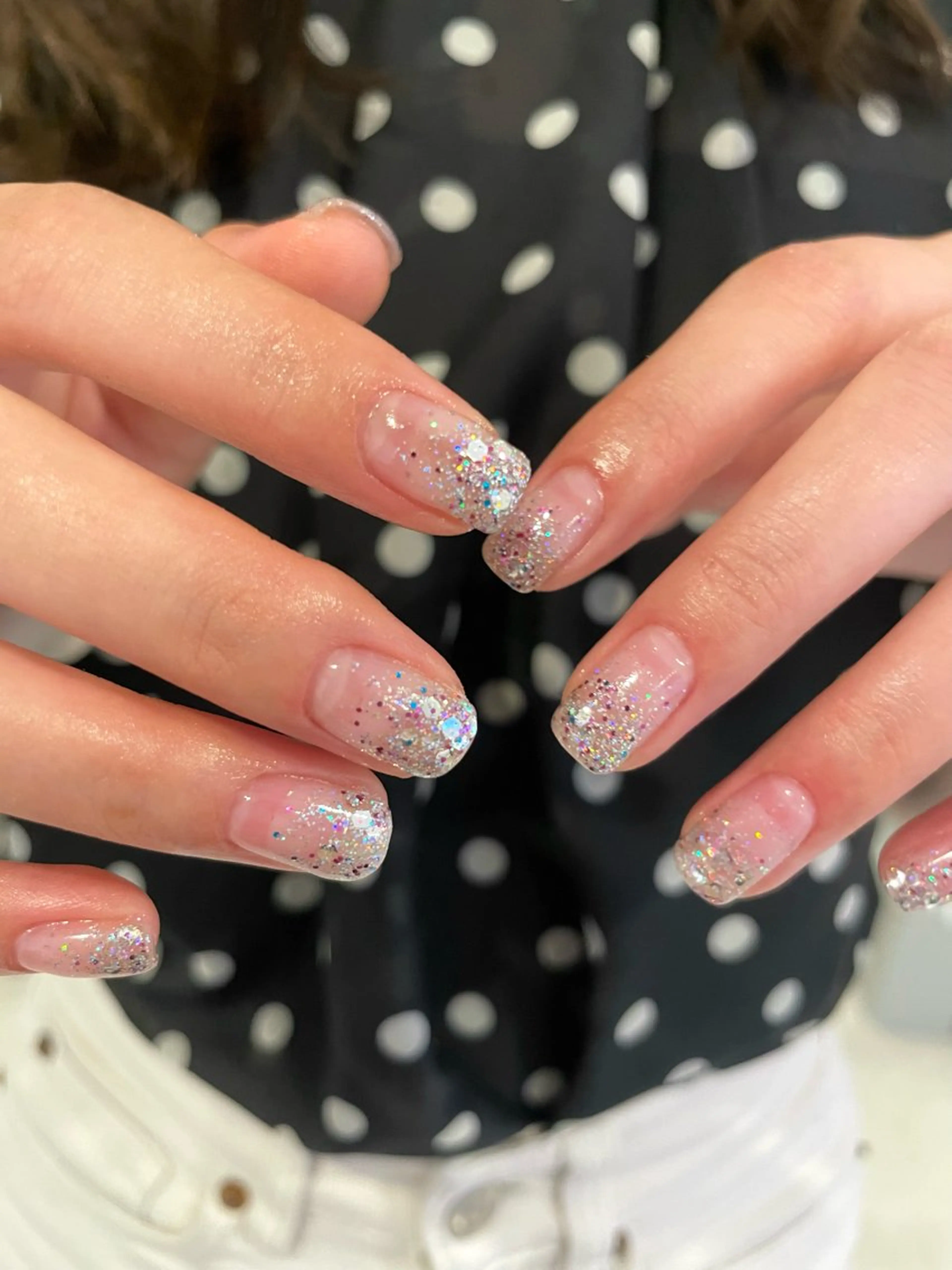 ラメグラデーション🥣ハンドorフット⚠️説明欄必読⚠️の写真