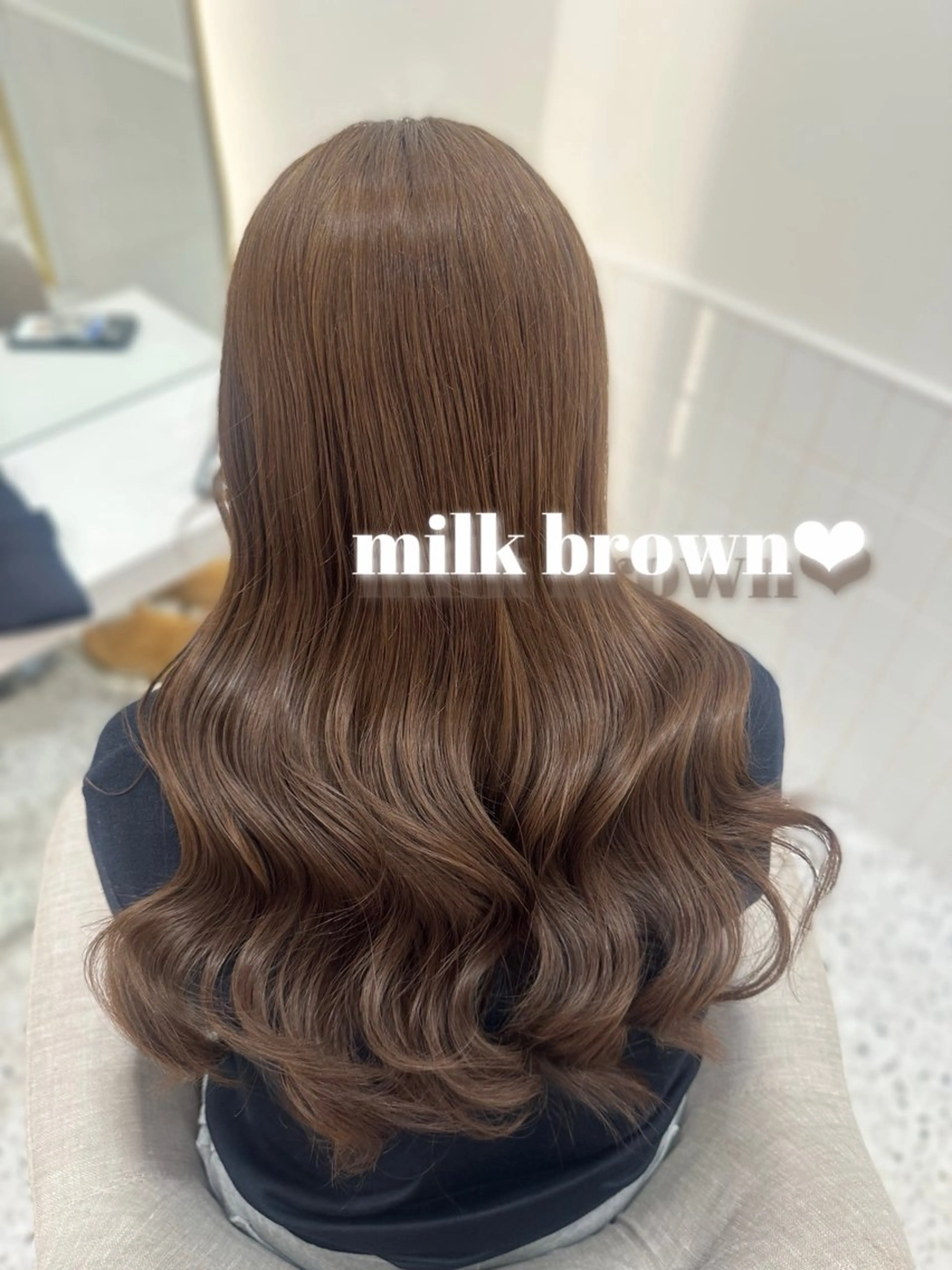 ロング カラー ヘアカラー トリートメント 🎀ちゃんりお🎀 /ブリーチなしカラーのヘアスタイル