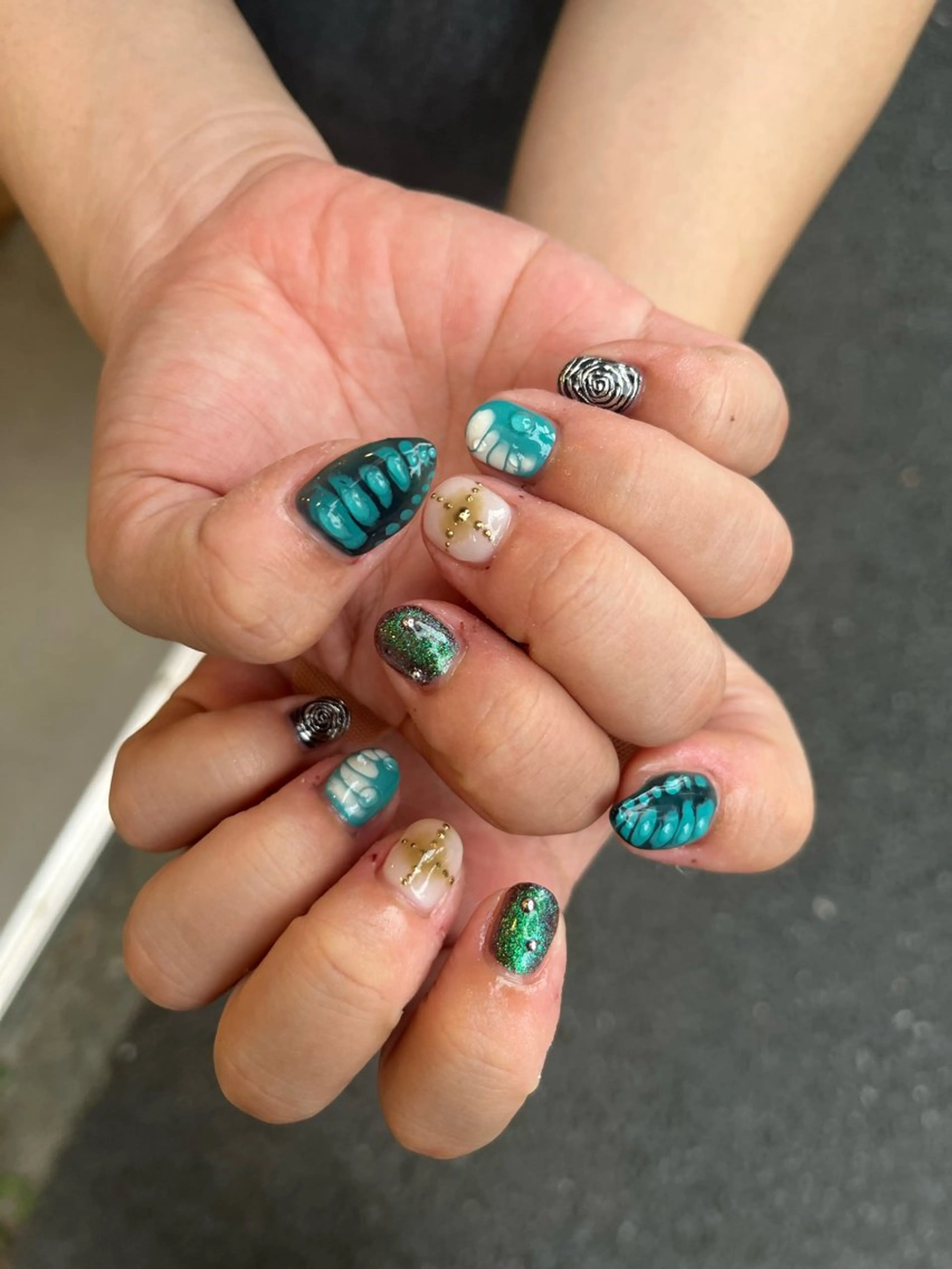 ネイル ロングネイル AT.1011(アトリエテンイレブン)所属・AT.1011 (ハルカ)のネイルデザイン