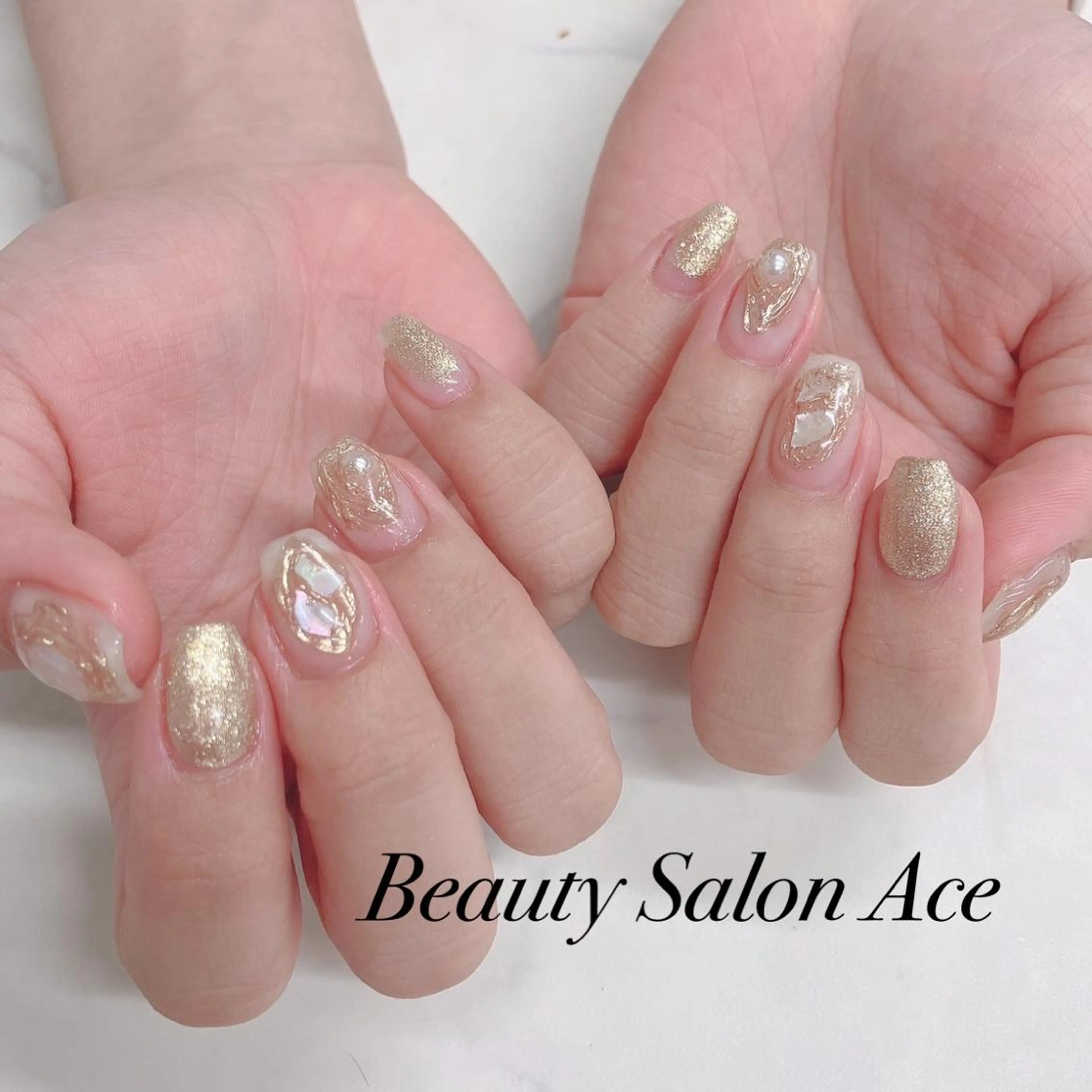 ネイル メンズネイル 夏ネイル ハンドネイル ハンドケア Beauty Salon Ace（ネイルサロン　エース）所属・池袋フィルイン Ace♡長さだしのネイルデザイン