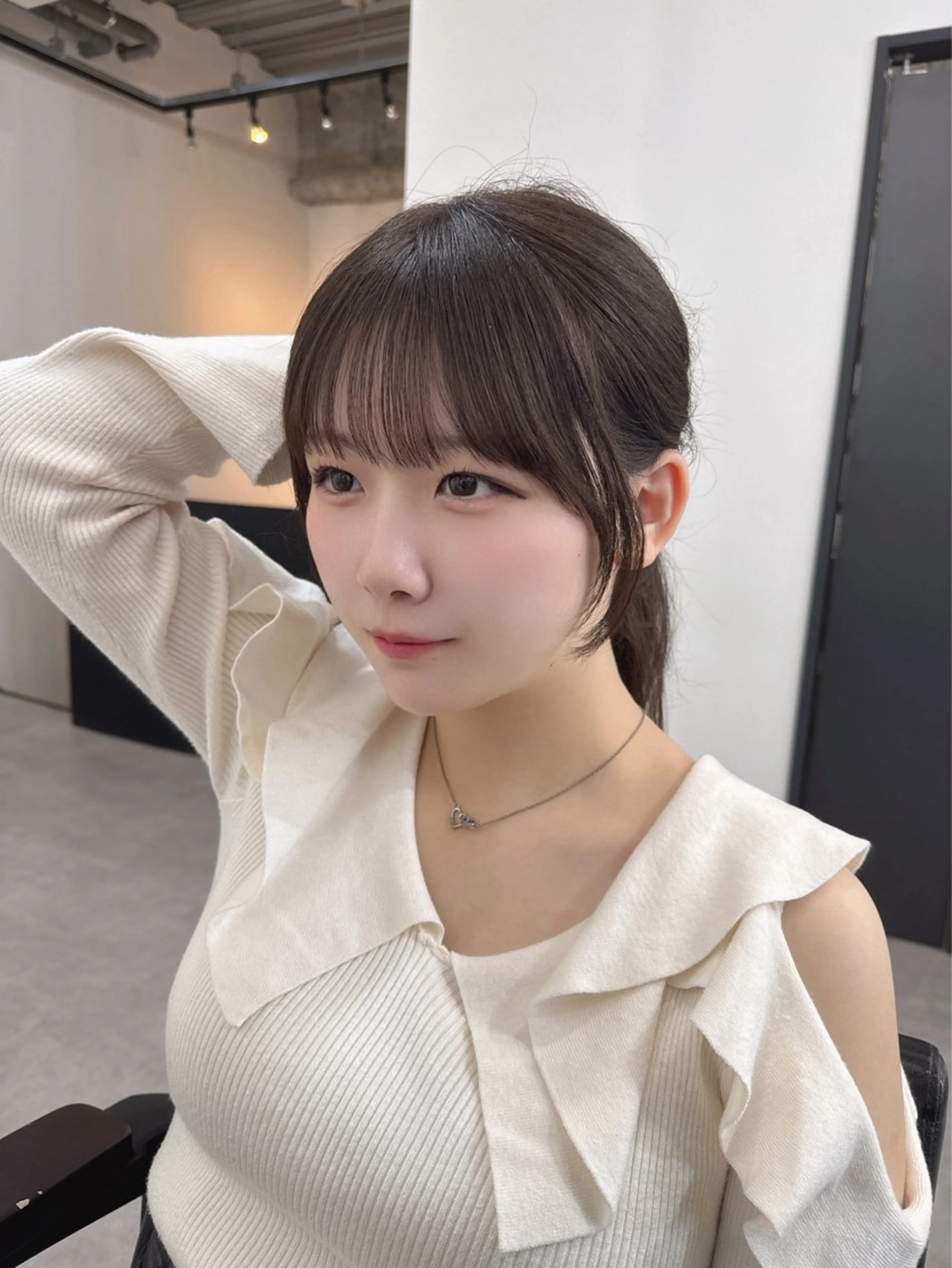 ロング kiti SAKAE所属・のり/顔まわり/韓国 /レイヤーカットのヘアスタイル