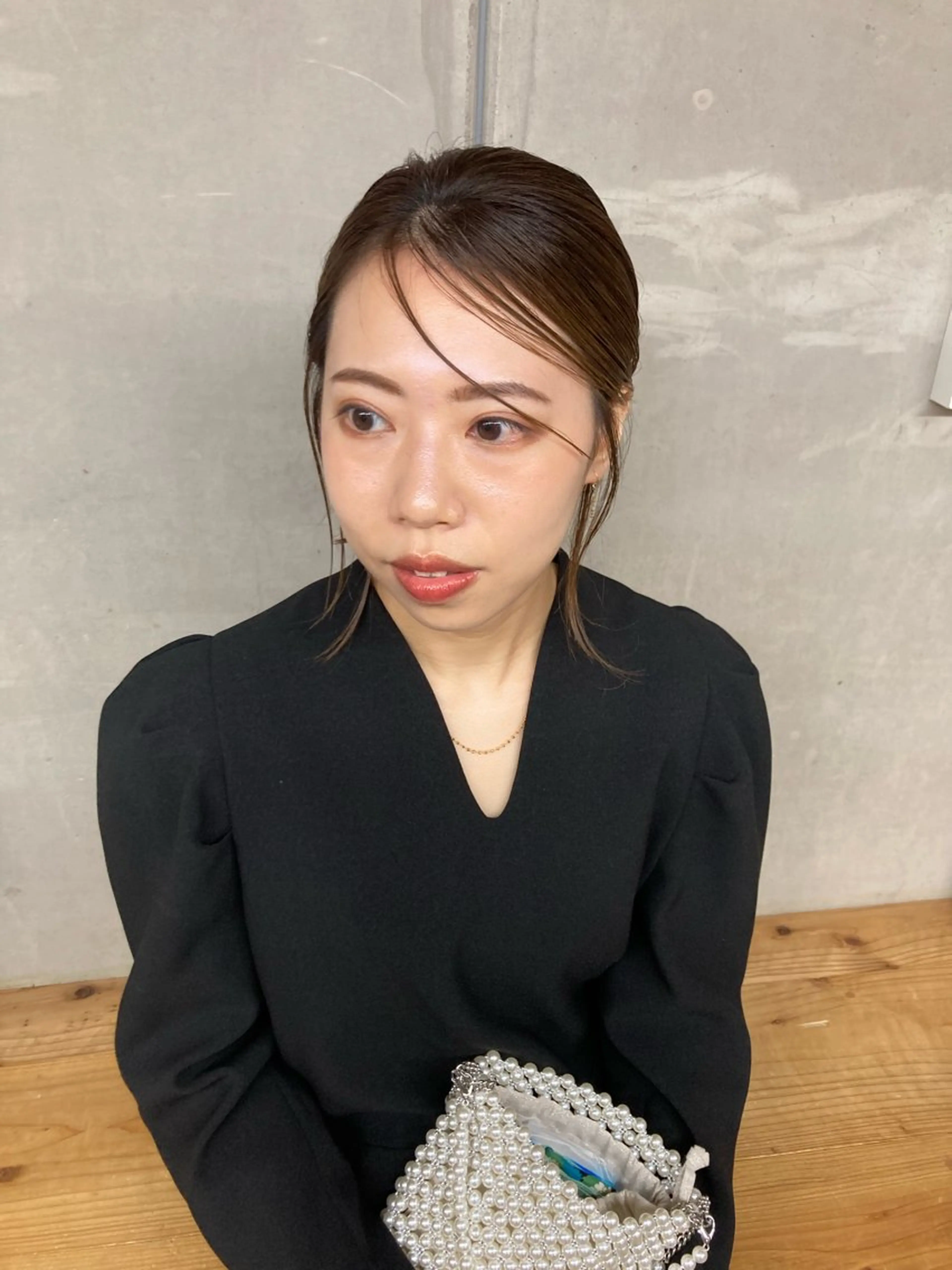 ミディアム カラー ヘアアレンジ BRUNTJET所属・MAEDA MADOKAのヘアスタイル