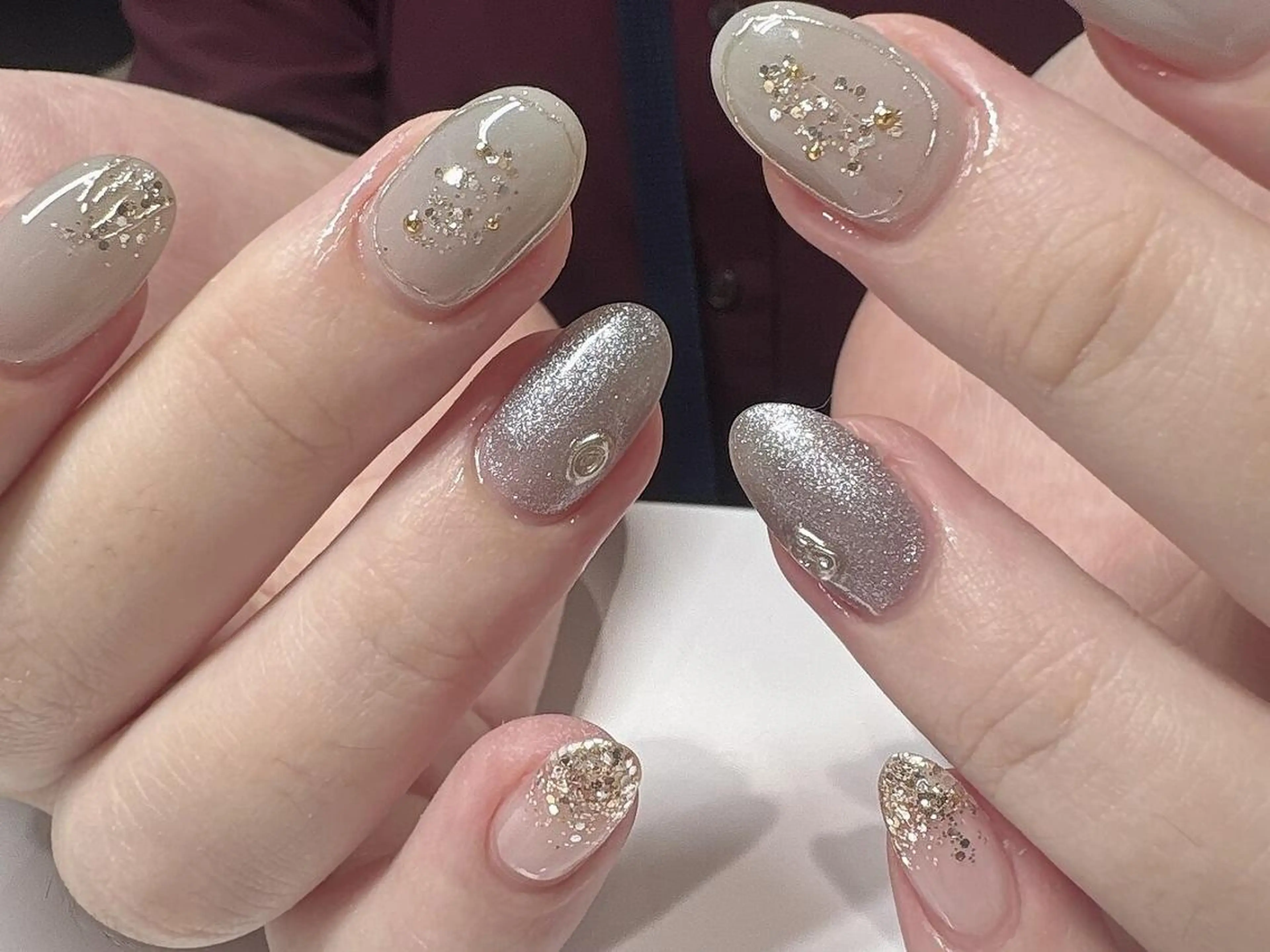 ネイル アートネイル ジェルネイル メンズネイル パラジェル ストーンネイル Sara 金山店のネイルデザイン