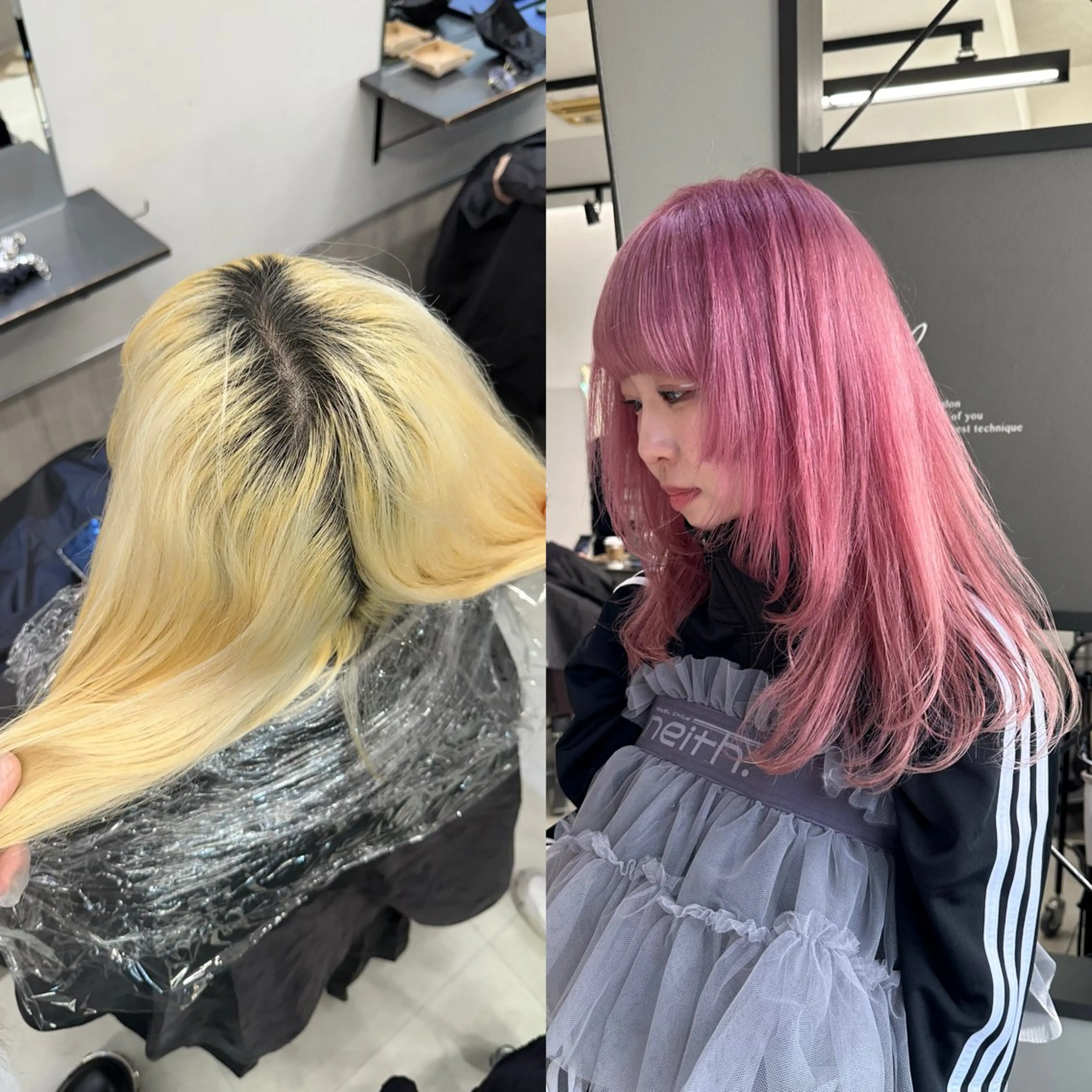 ミディアム カラー カット ヘアカラー トリートメント JILL/鶴岡 和幸/天神のヘアスタイル