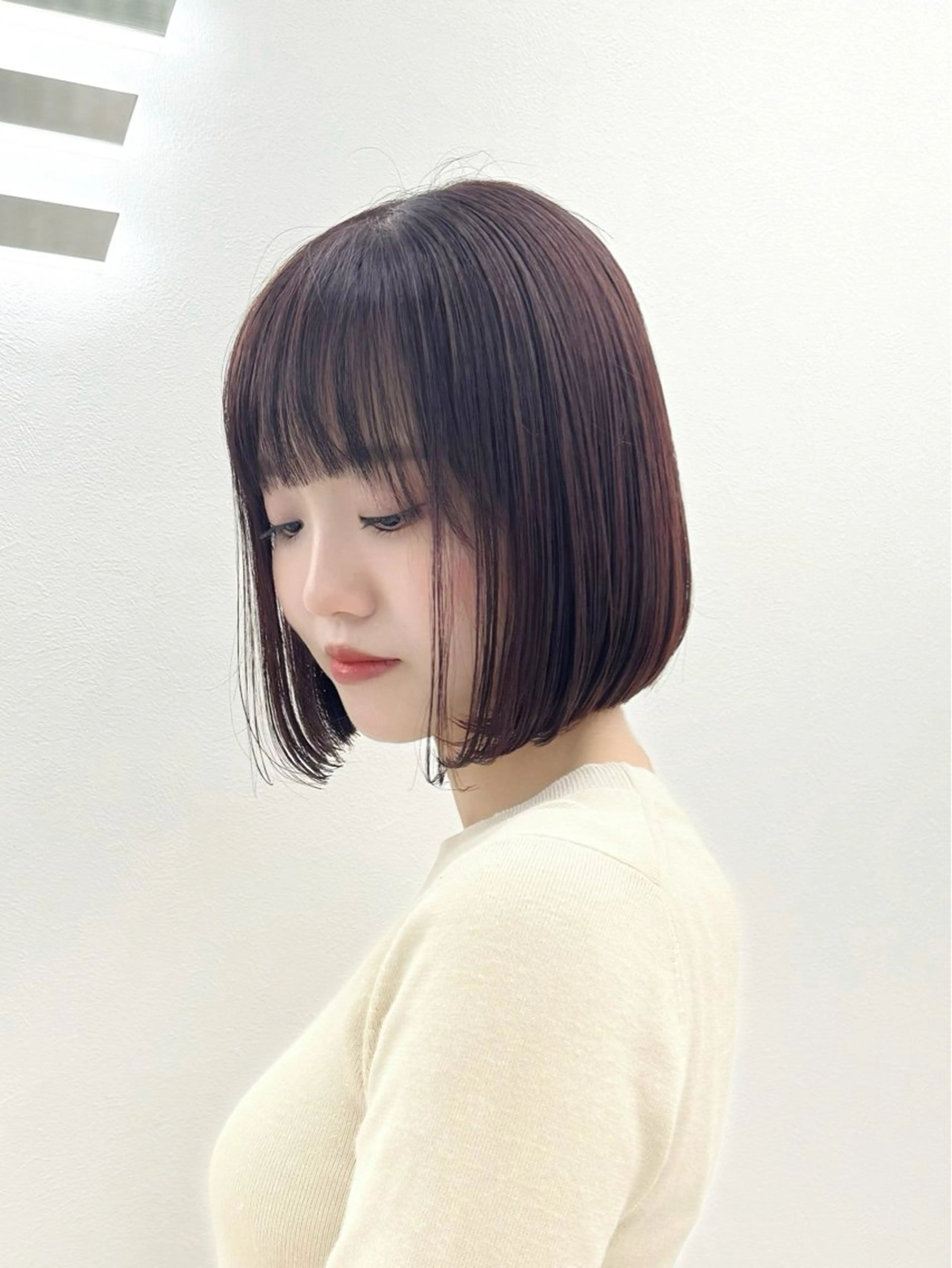ショート カラー ヘアアレンジ カット ヘアカラー トリートメント ヘッドスパ ヘアセット ‎🤍韓国ボブ/ 縮毛矯正🪽‪ひかりのヘアスタイル