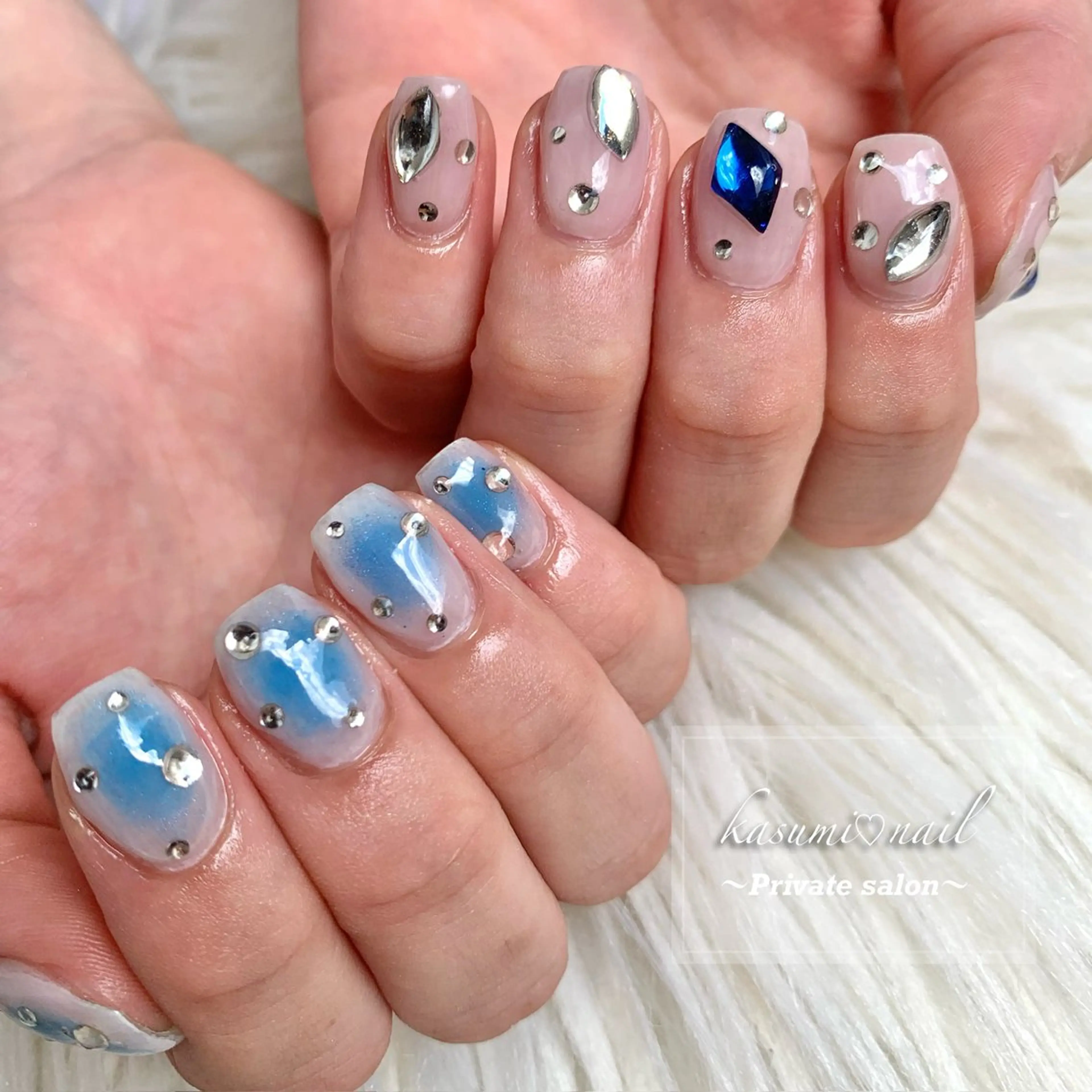 ネイル 大理石ネイル(マーブル) ニュアンスネイル KASUMI♡ Nailのネイルデザイン