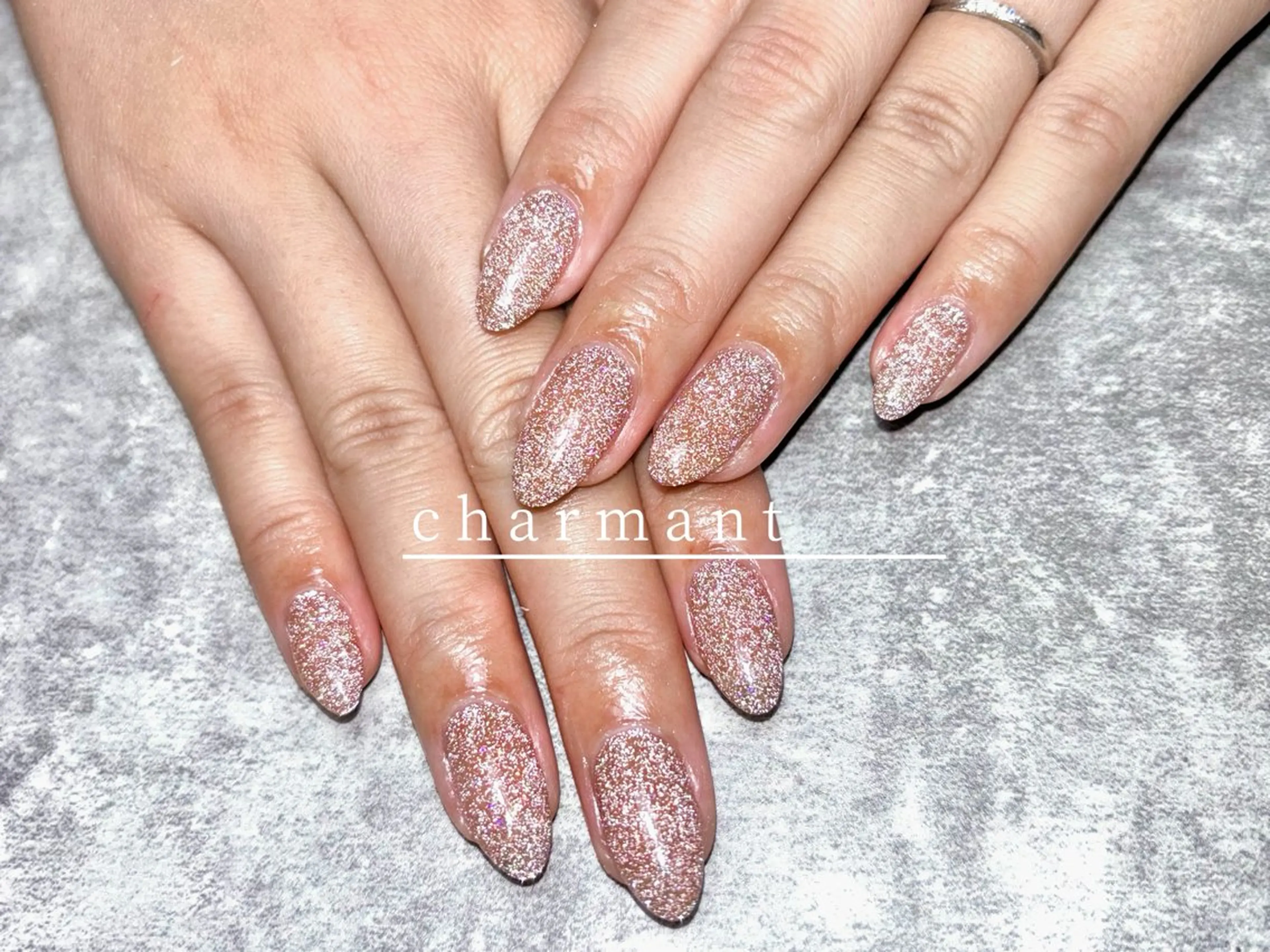 ネイル フラッシュネイル ハンドネイル charmant momokaのネイルデザイン