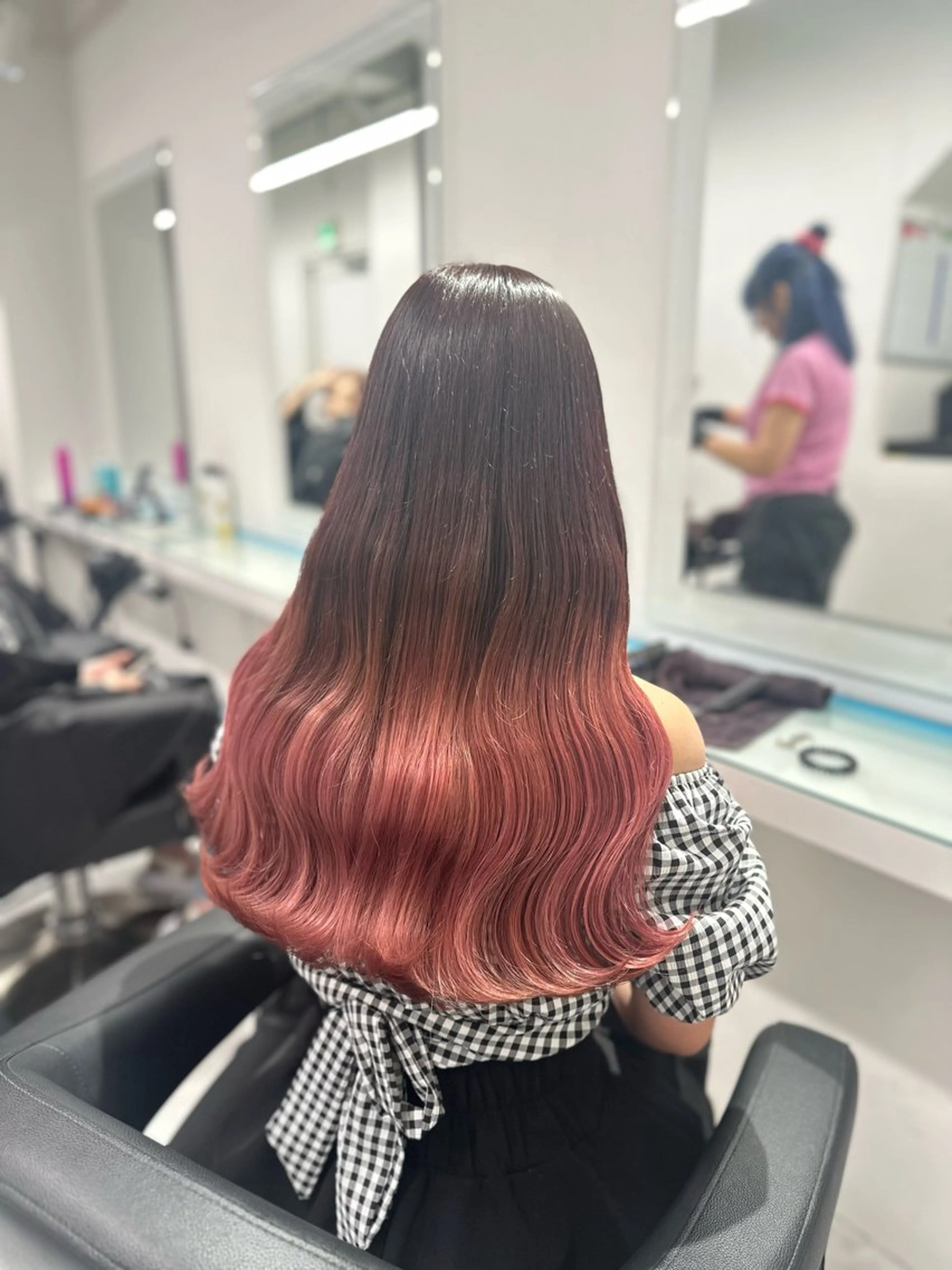 ロング カラー ヘアカラー トリートメント ヘッドスパ ヘアセット ❄最強かわいいカラー ❄️MINA❄️のヘアスタイル