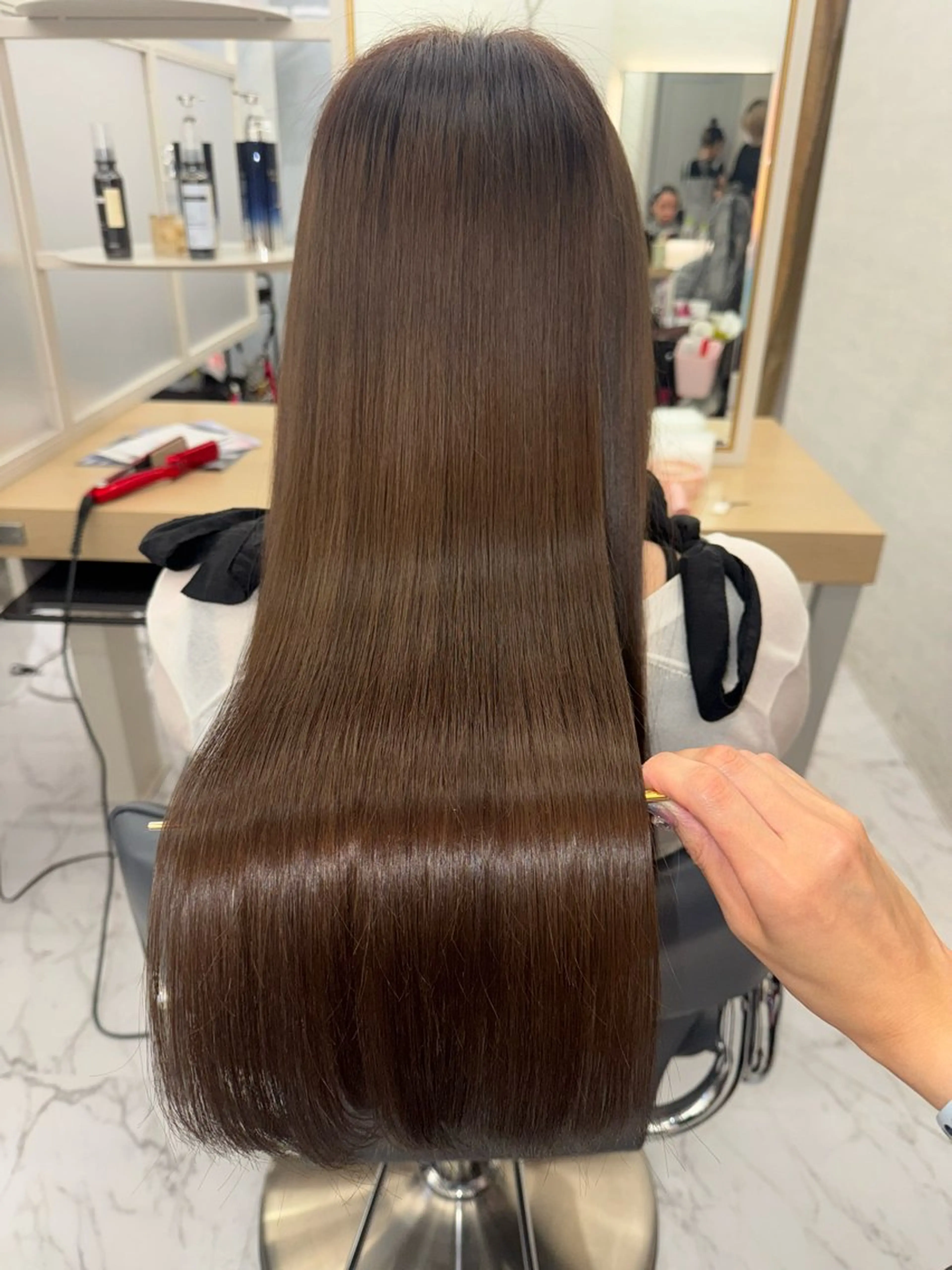 ロング ヘアカラー トリートメント ヘッドスパ 韓国/アイドルヘア 🎀みづきのヘアスタイル