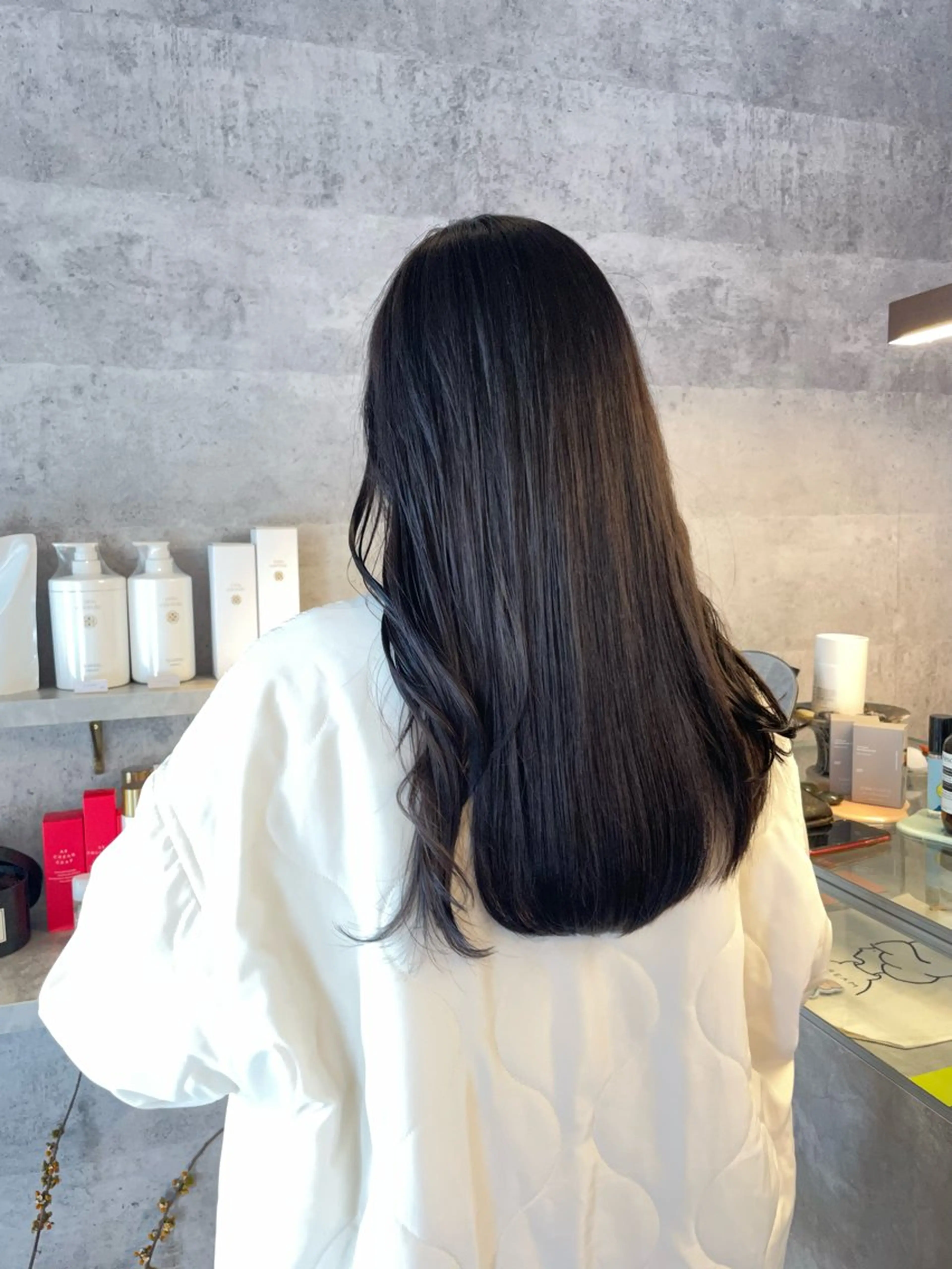 ロング カラー ベージュカラー ラベンダーカラー ラベンダーベージュ 山田 遥のヘアスタイル