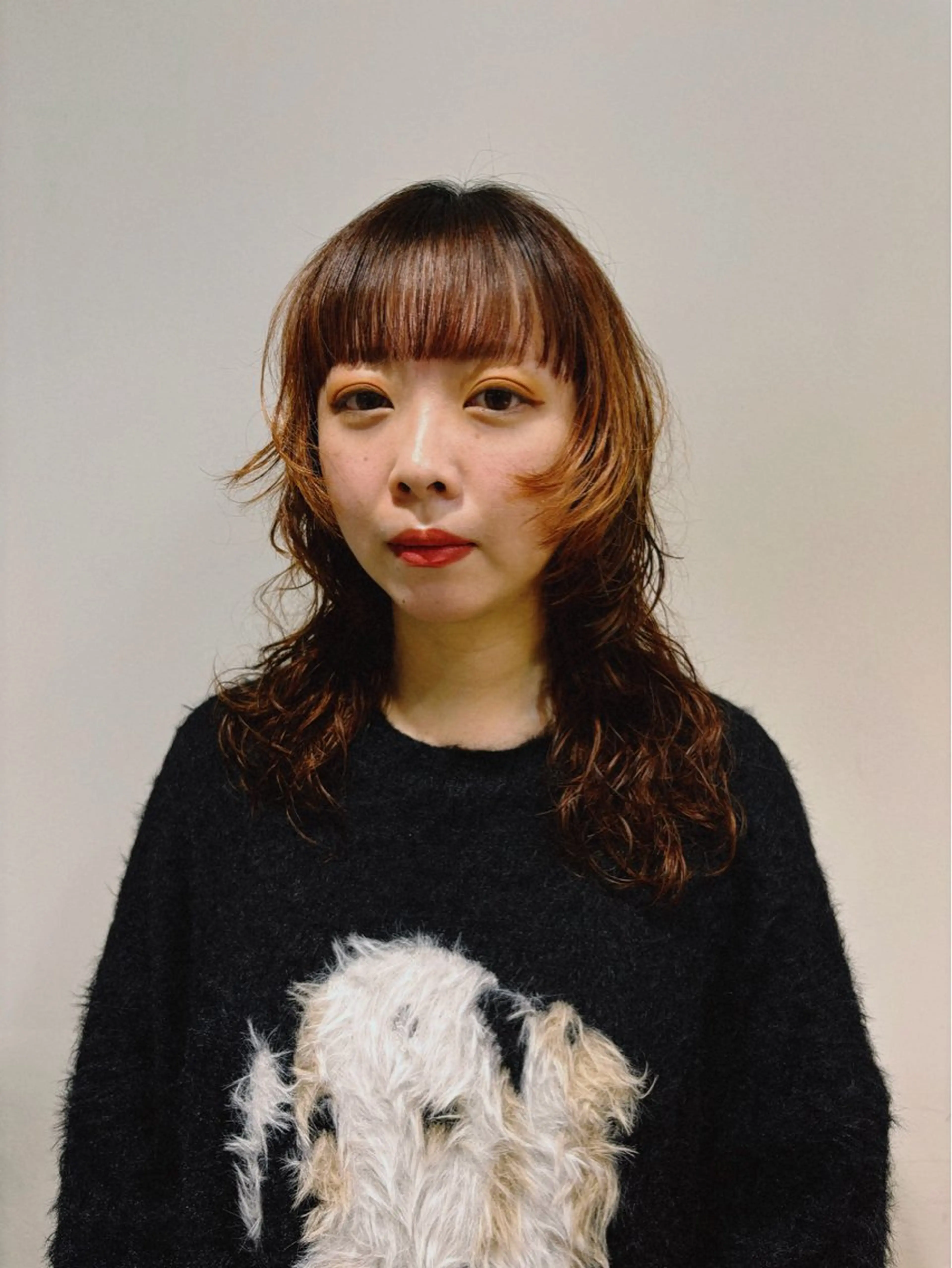 ミディアム ミディアムパーマ レイヤーカット ウルフカット UNSOME二子玉川店所属・ぬくい せいな💫のヘアスタイル