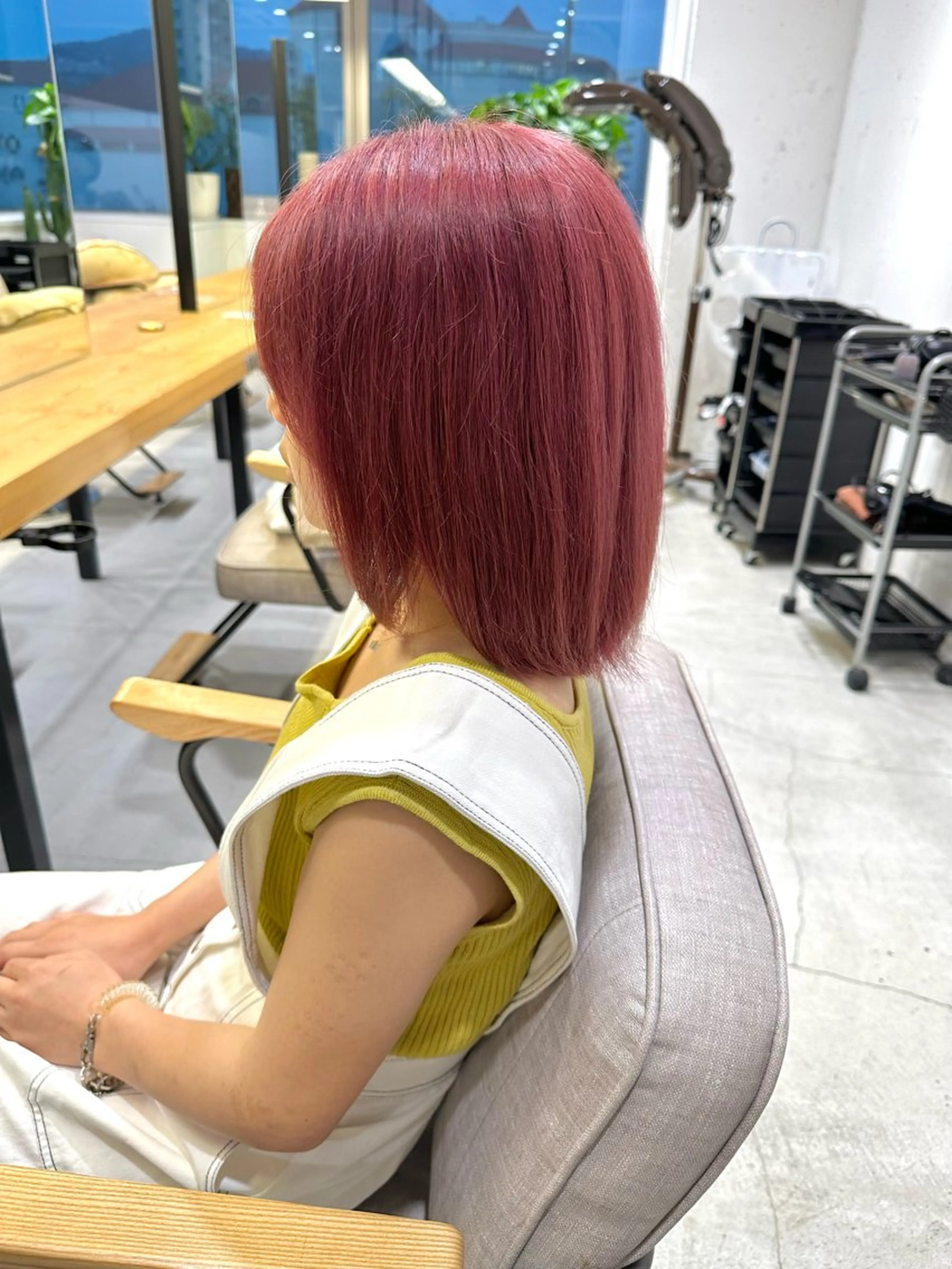 ショート カット ヘアカラー トリートメント 上野湧太 髪質改善/艶カラーのヘアスタイル