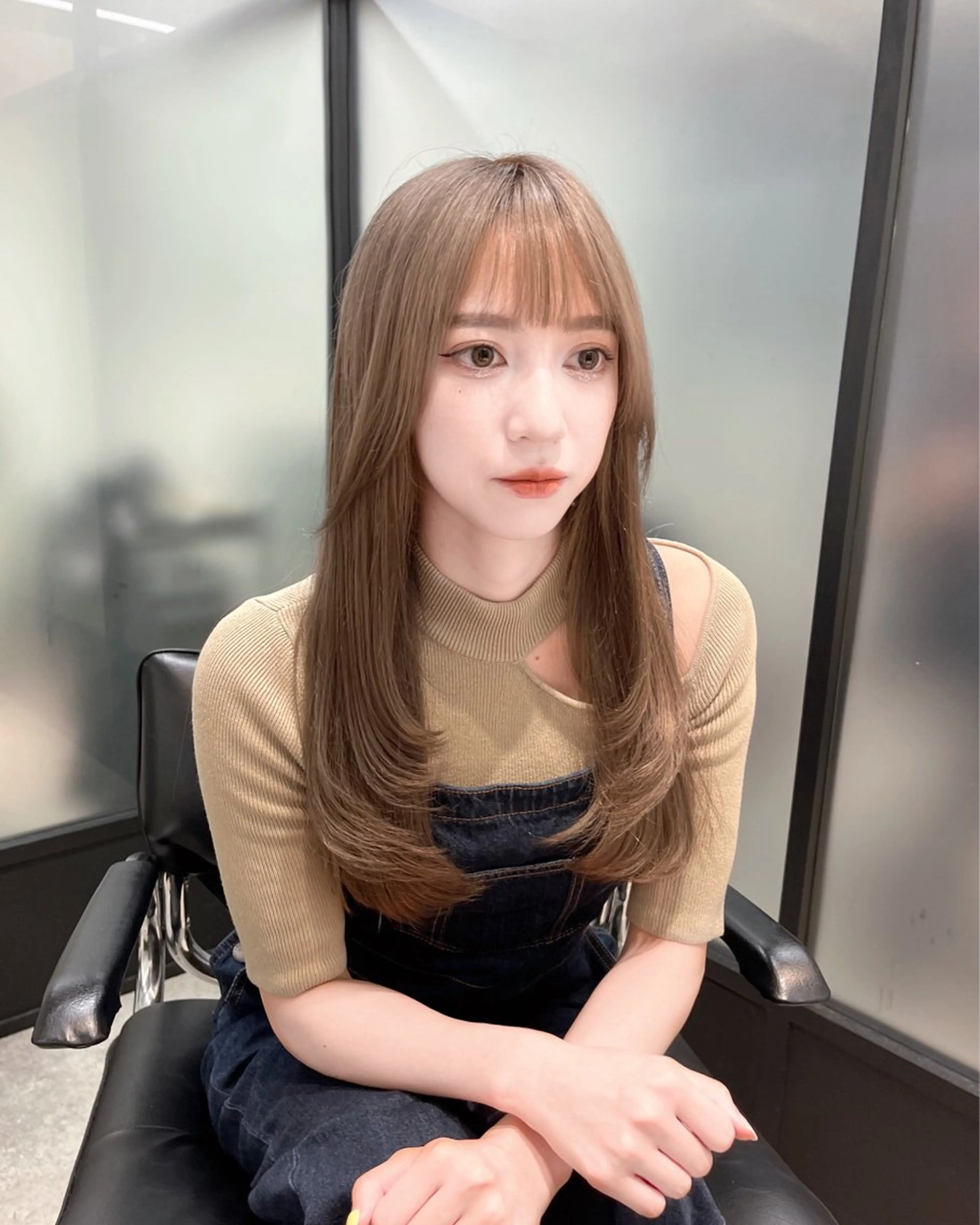 ヘアアレンジ カット ヘアカラー トリートメント 韓国レイヤーカット 髪質改善▫️水野有真のヘアスタイル