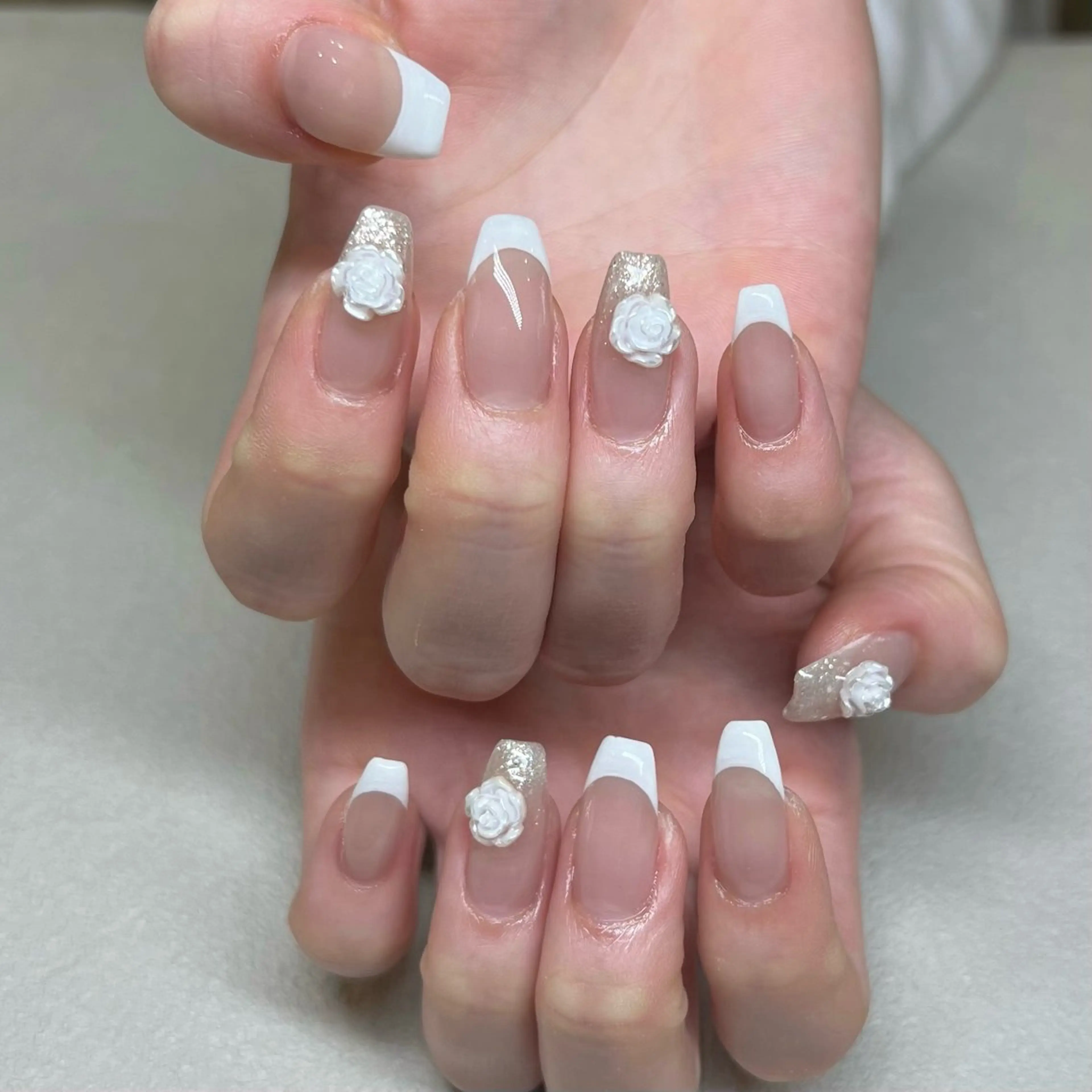 ネイル フレンチネイル ハンドネイル 鶴田୨ৎmaison de NALIのネイルデザイン