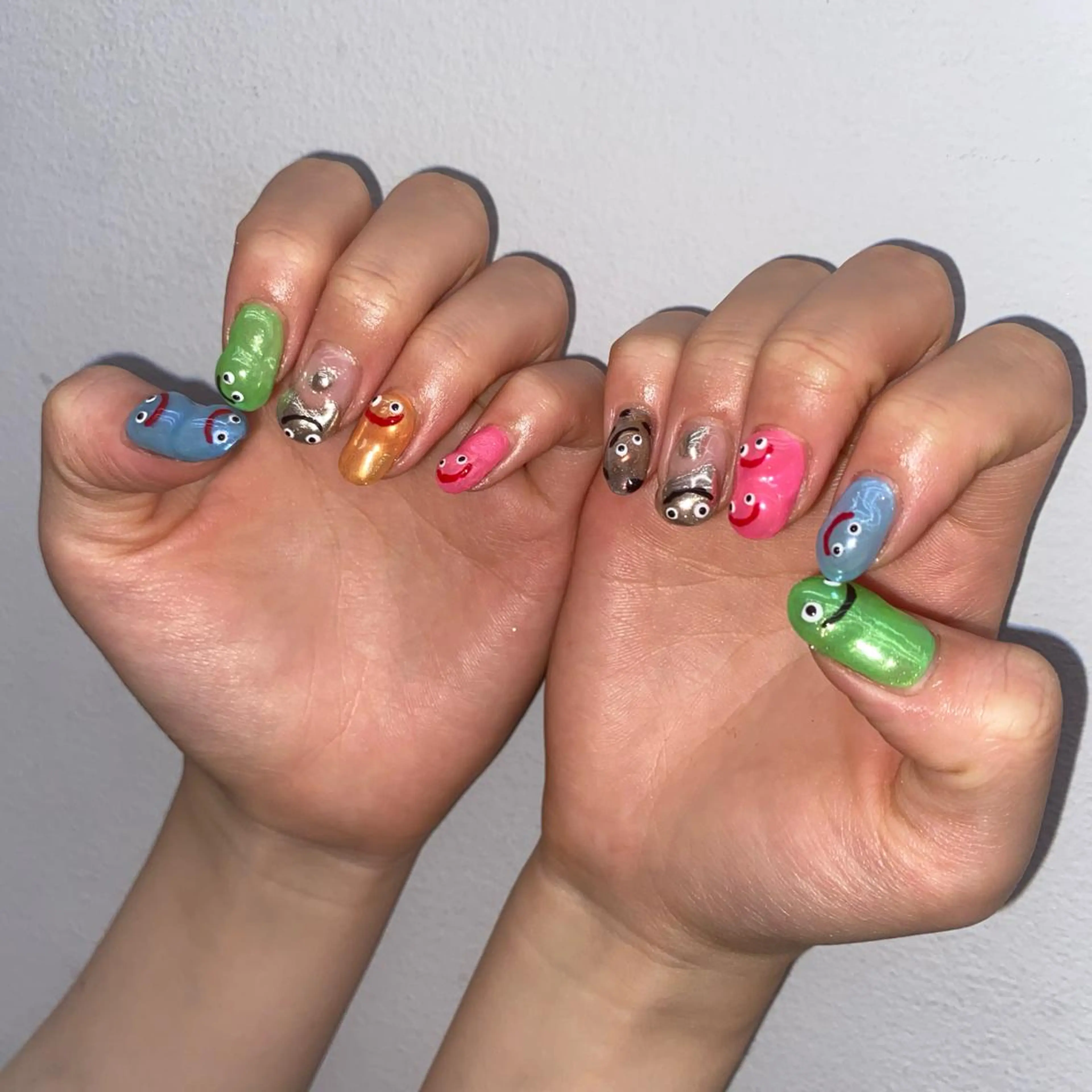 ネイル 韓国ネイル🤍 イワサキ　リコ🍒のネイルデザイン