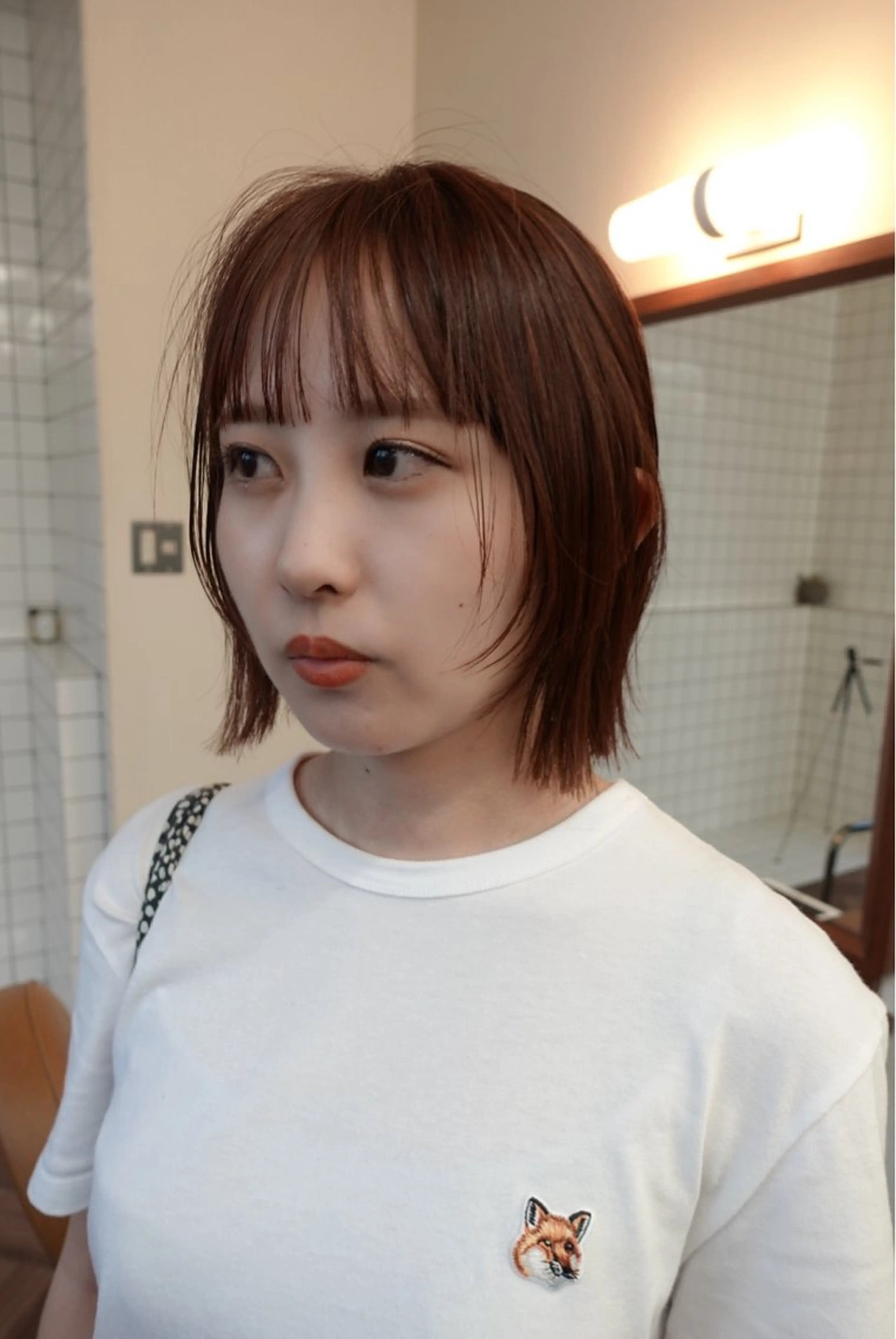 ショート カラー カット ヘアカラー ボブパーマ/パーマ ウルフパーマのヘアスタイル